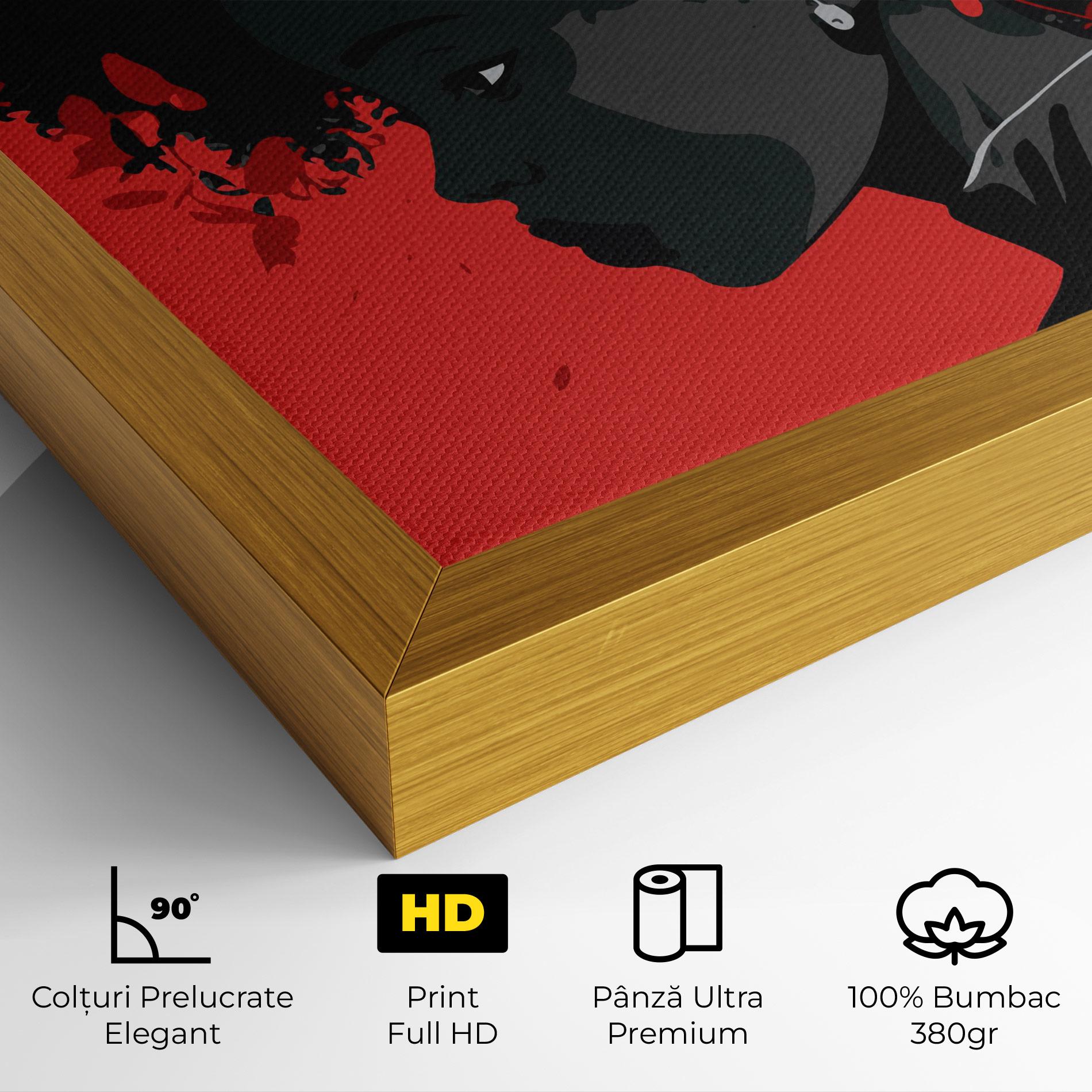 Tablou Canvas African Red Flower mockup 4