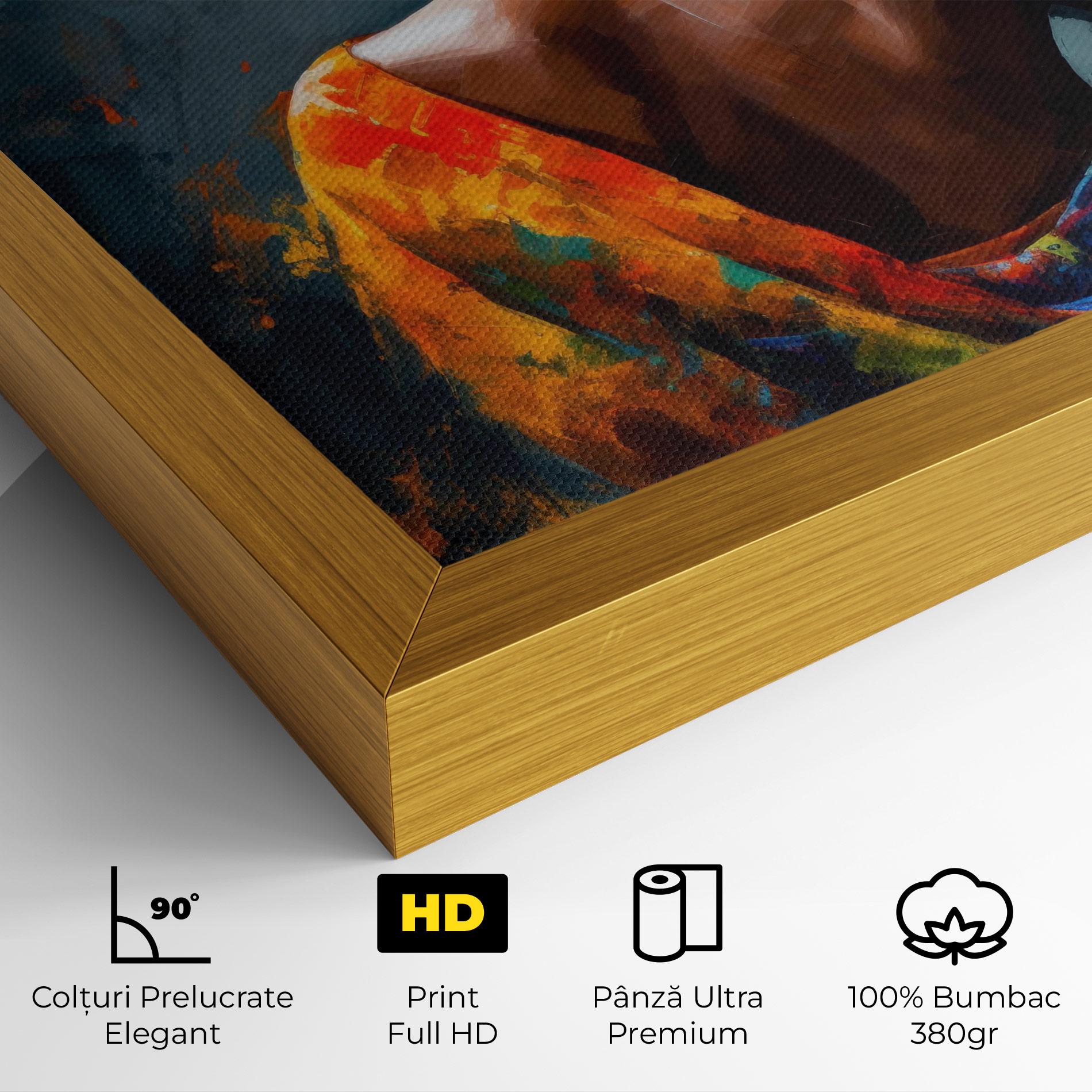 Tablou Canvas Colorful Turban Woman mockup 4