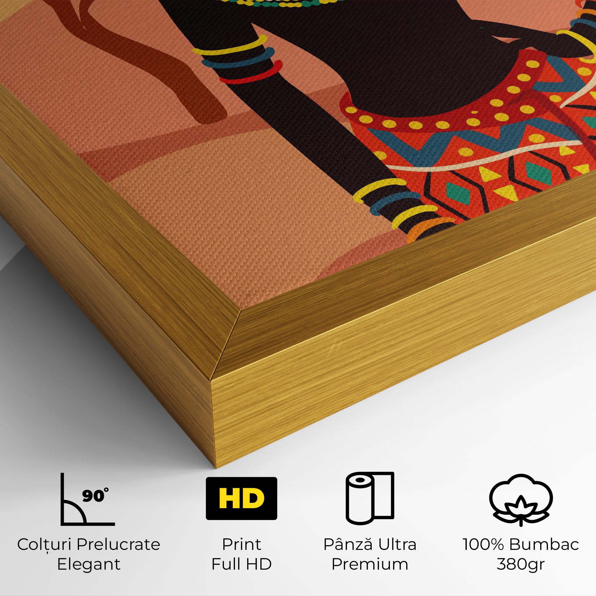 Tablou Canvas Ethnic African Color mockup 4