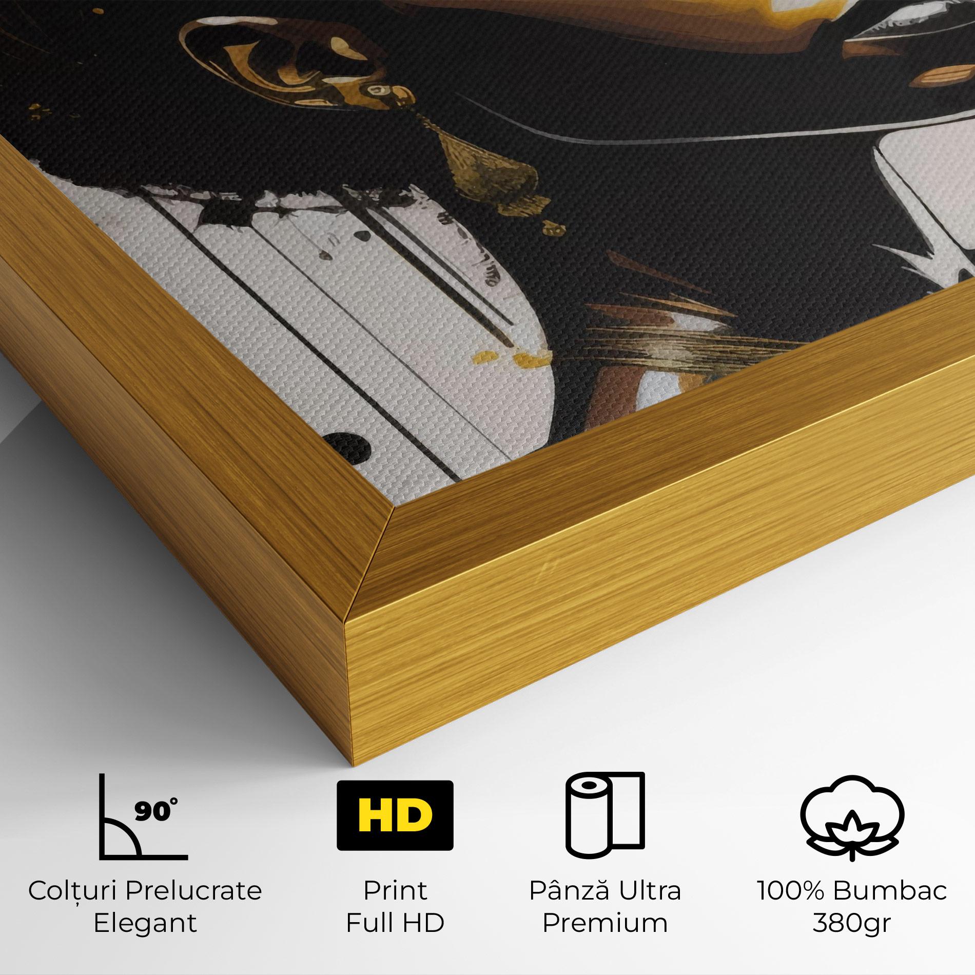 Tablou Canvas Gold African Woman mockup 4