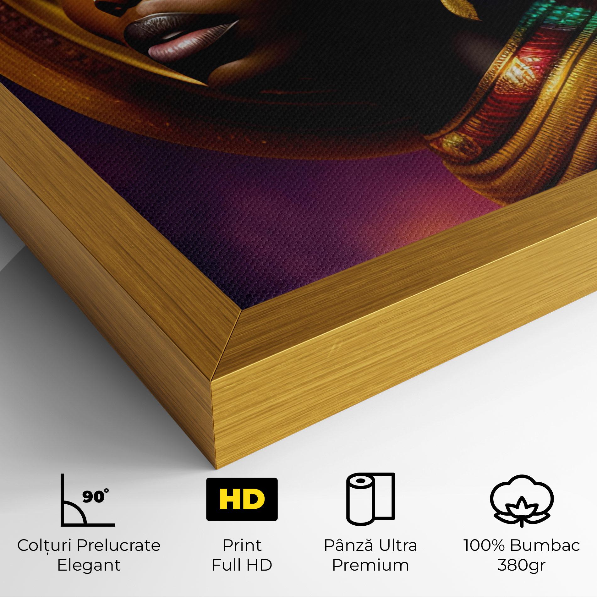 Tablou Canvas Golden Crown Woman mockup 4