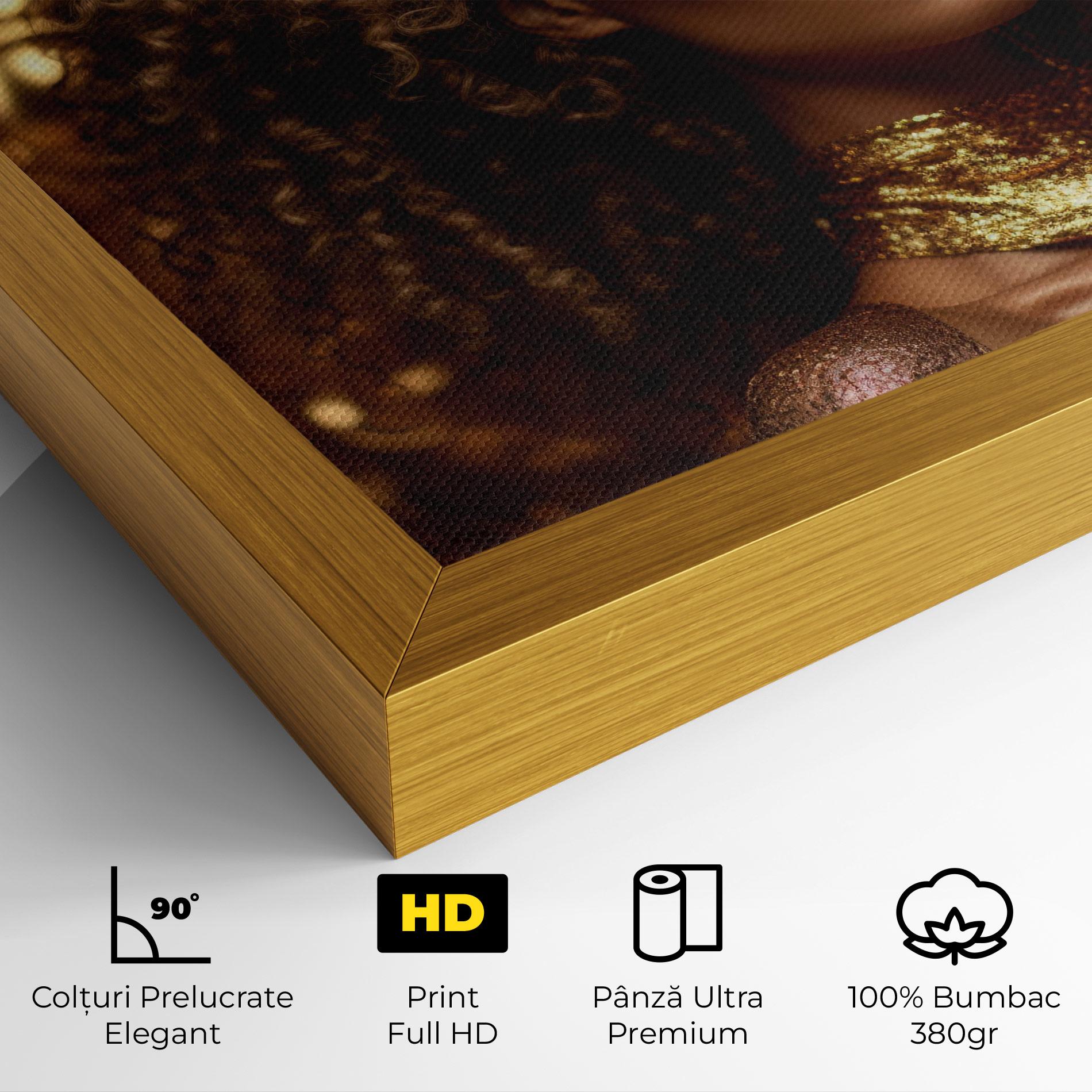 Tablou Canvas Radiant Bronze Goddess mockup 4