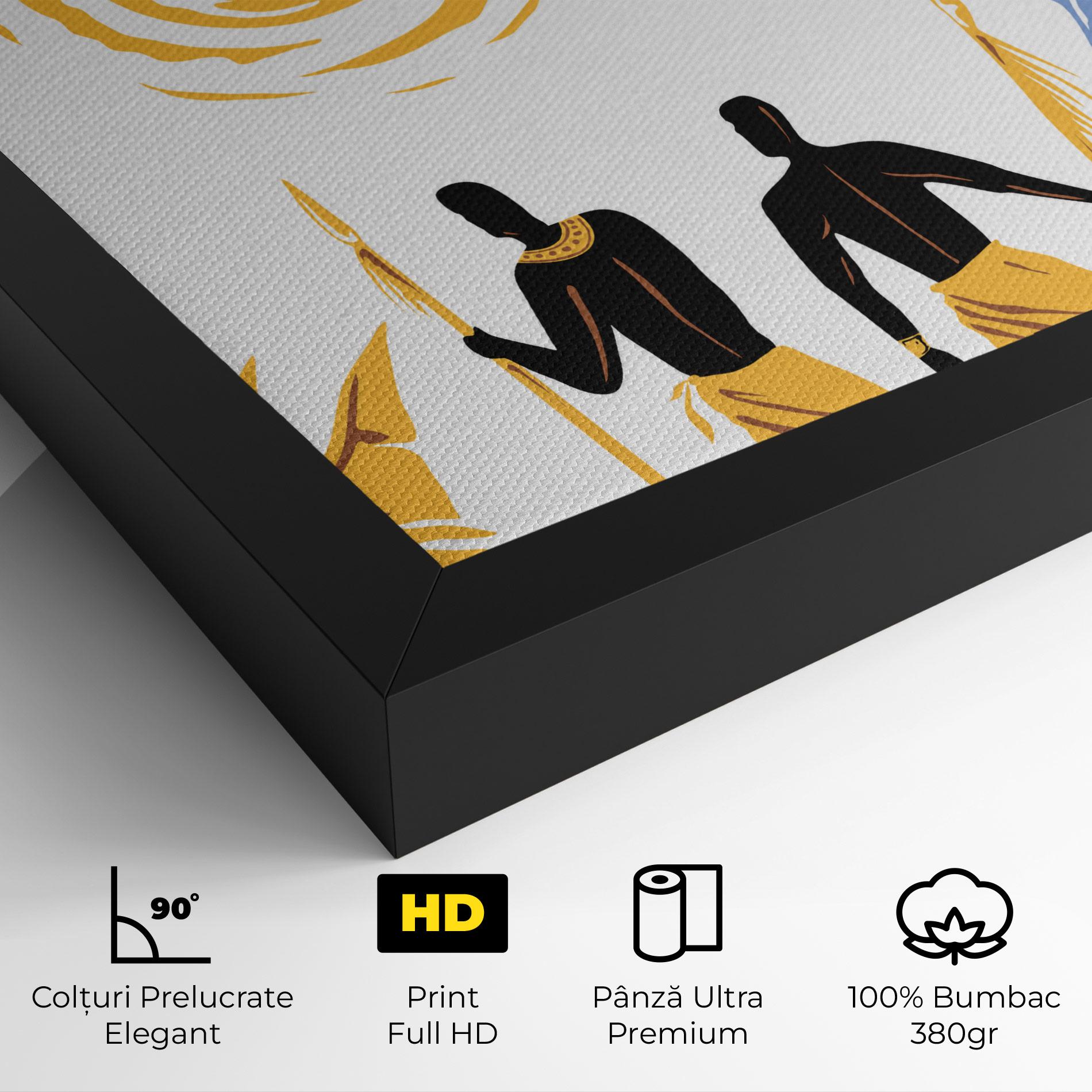 Tablou Canvas African Drawing mockup 4