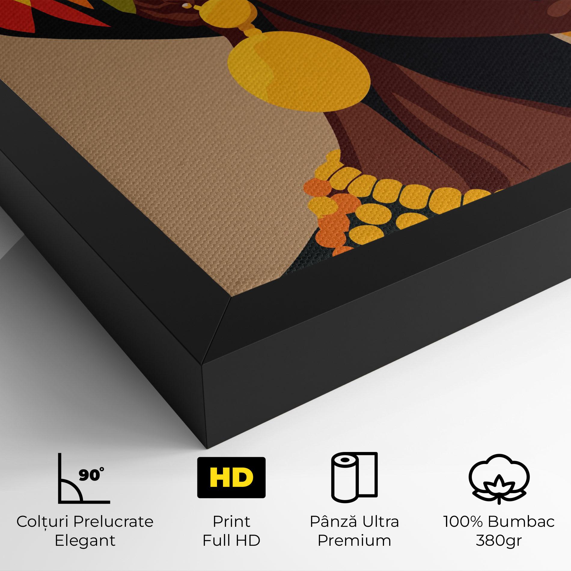 Tablou Canvas African Earrings mockup 4