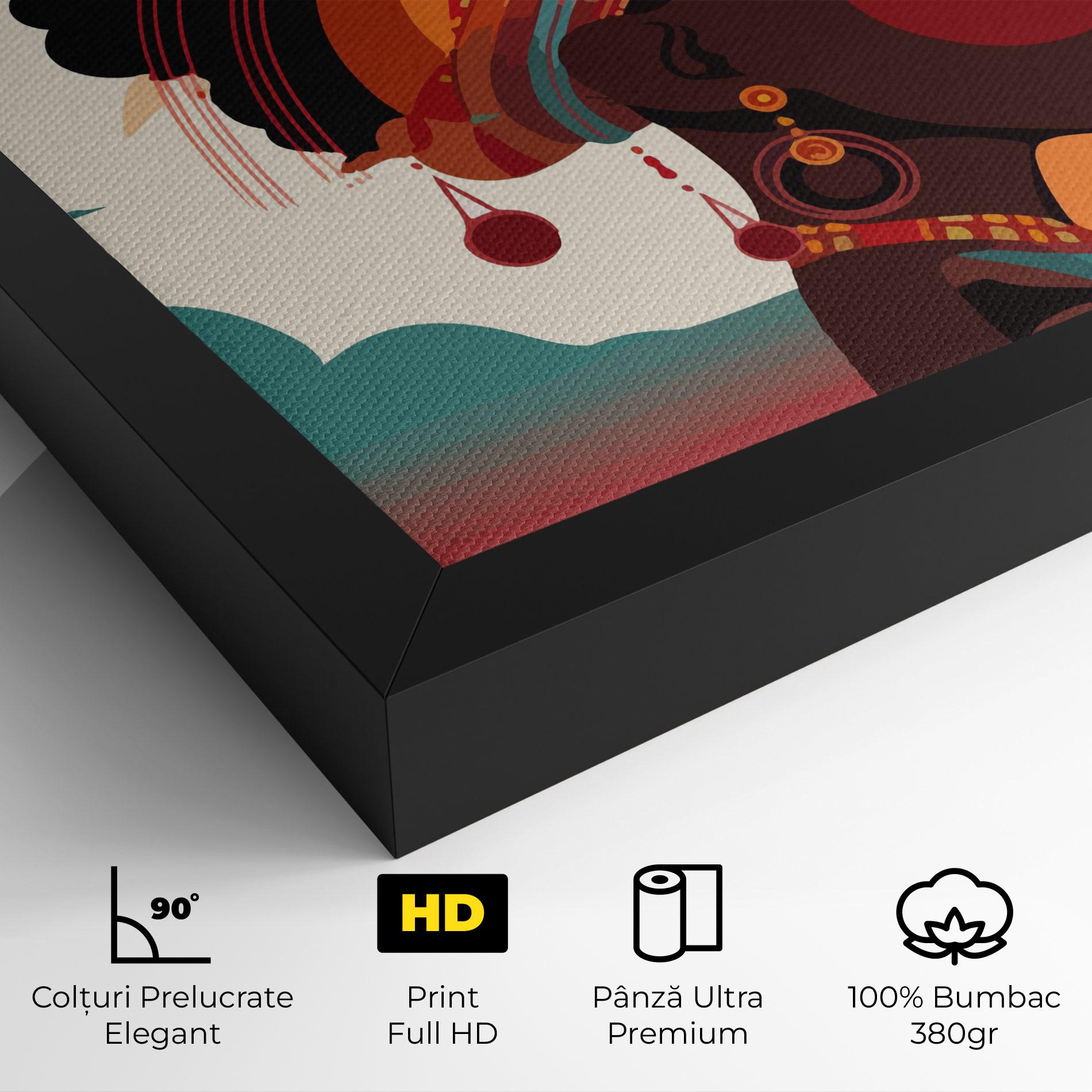 Tablou Canvas African Lady Art mockup 4