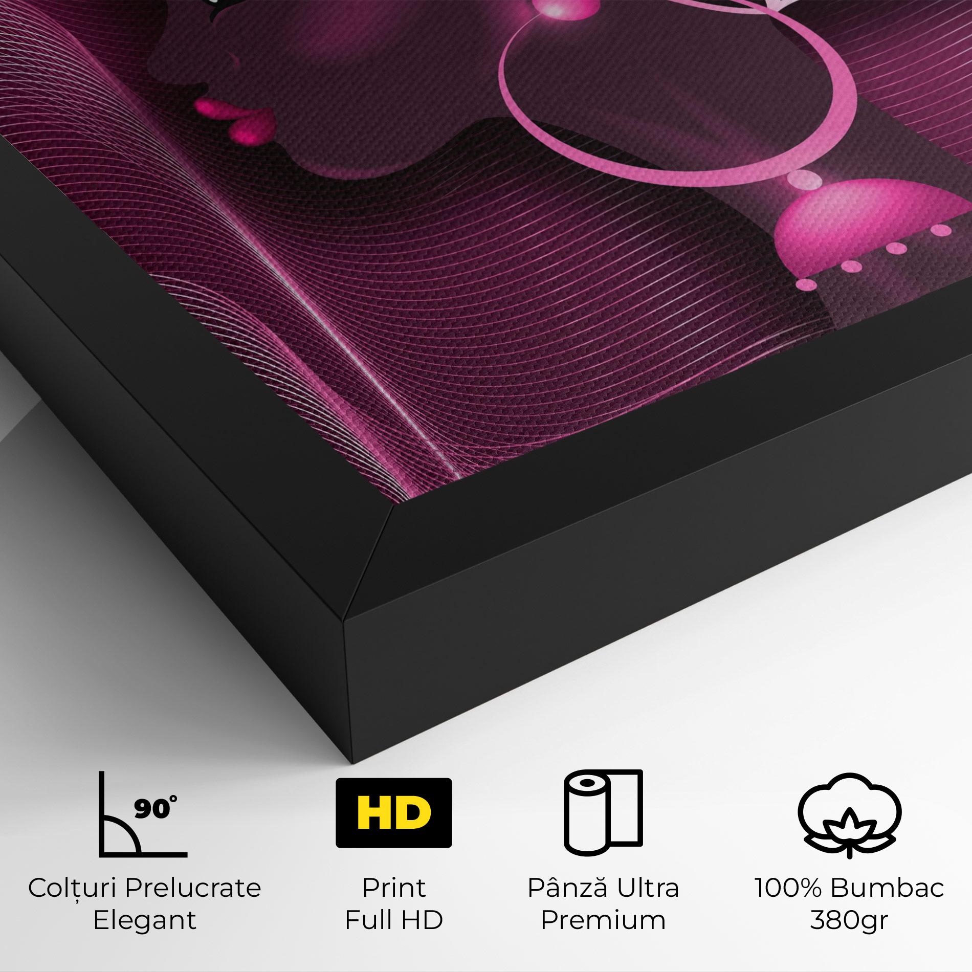 Tablou Canvas African Pink Woman mockup 4