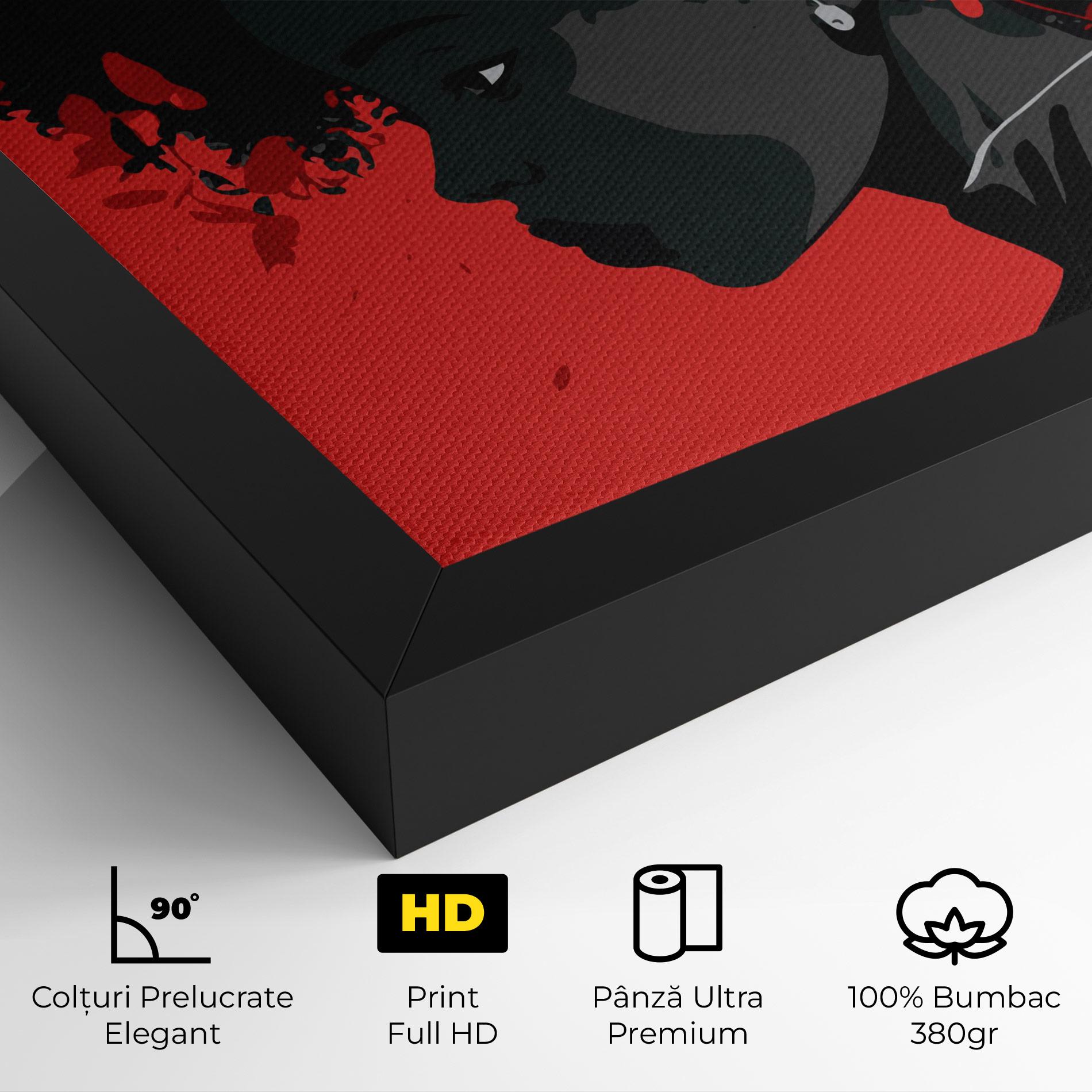 Tablou Canvas African Red Flower mockup 4