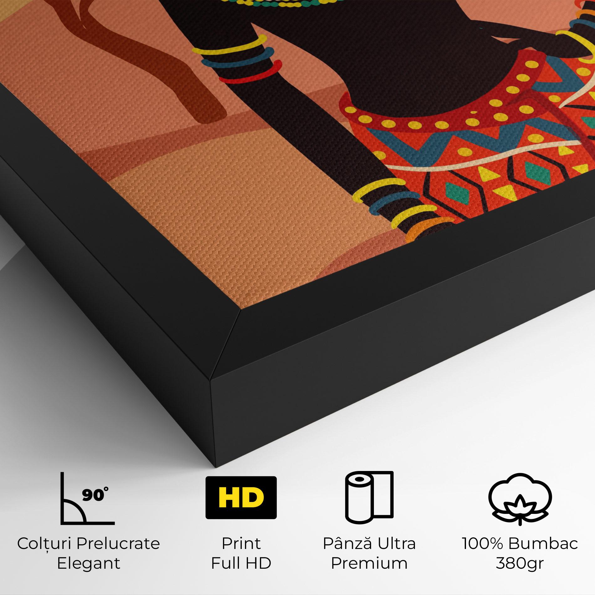 Tablou Canvas Ethnic African Color mockup 4