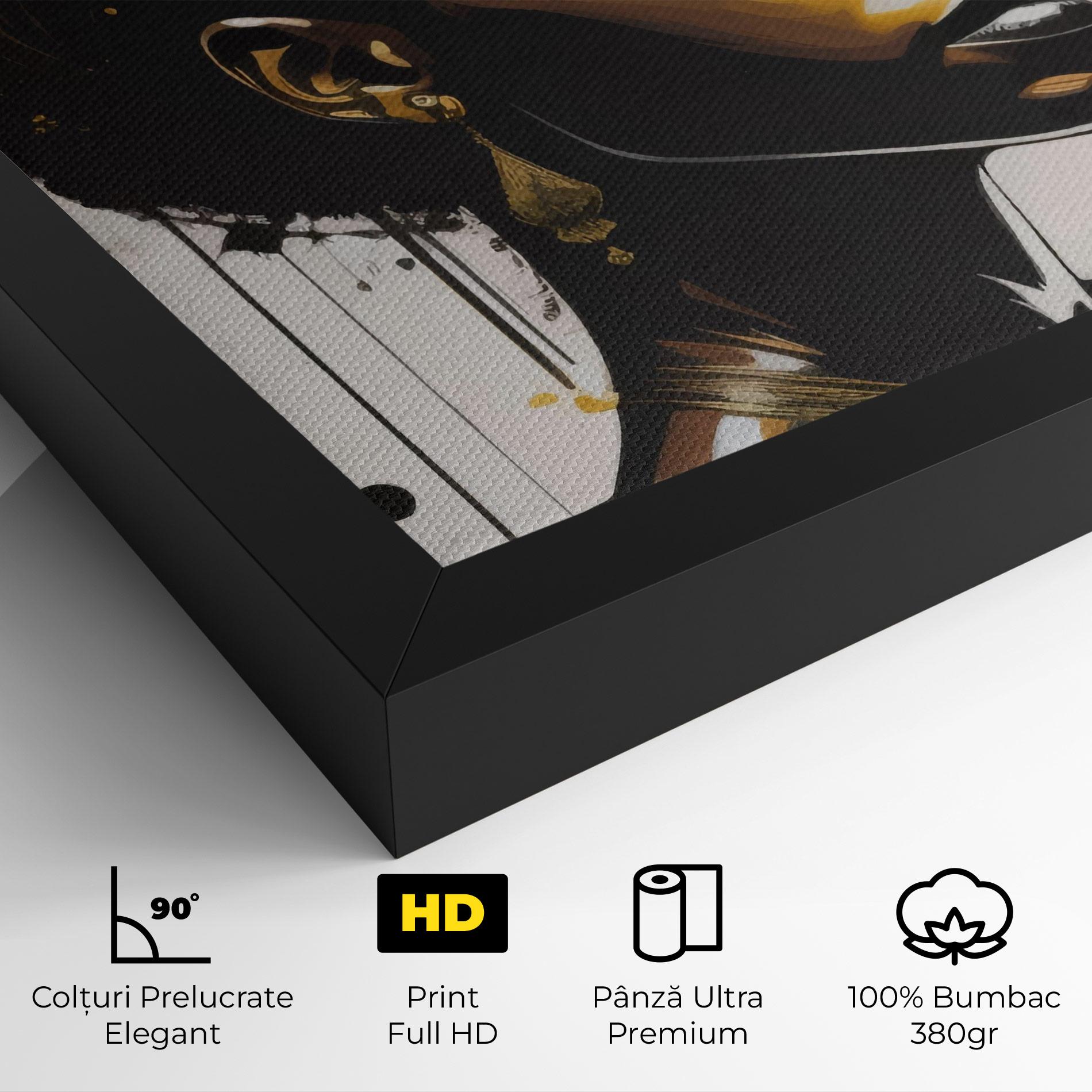 Tablou Canvas Gold African Woman mockup 4