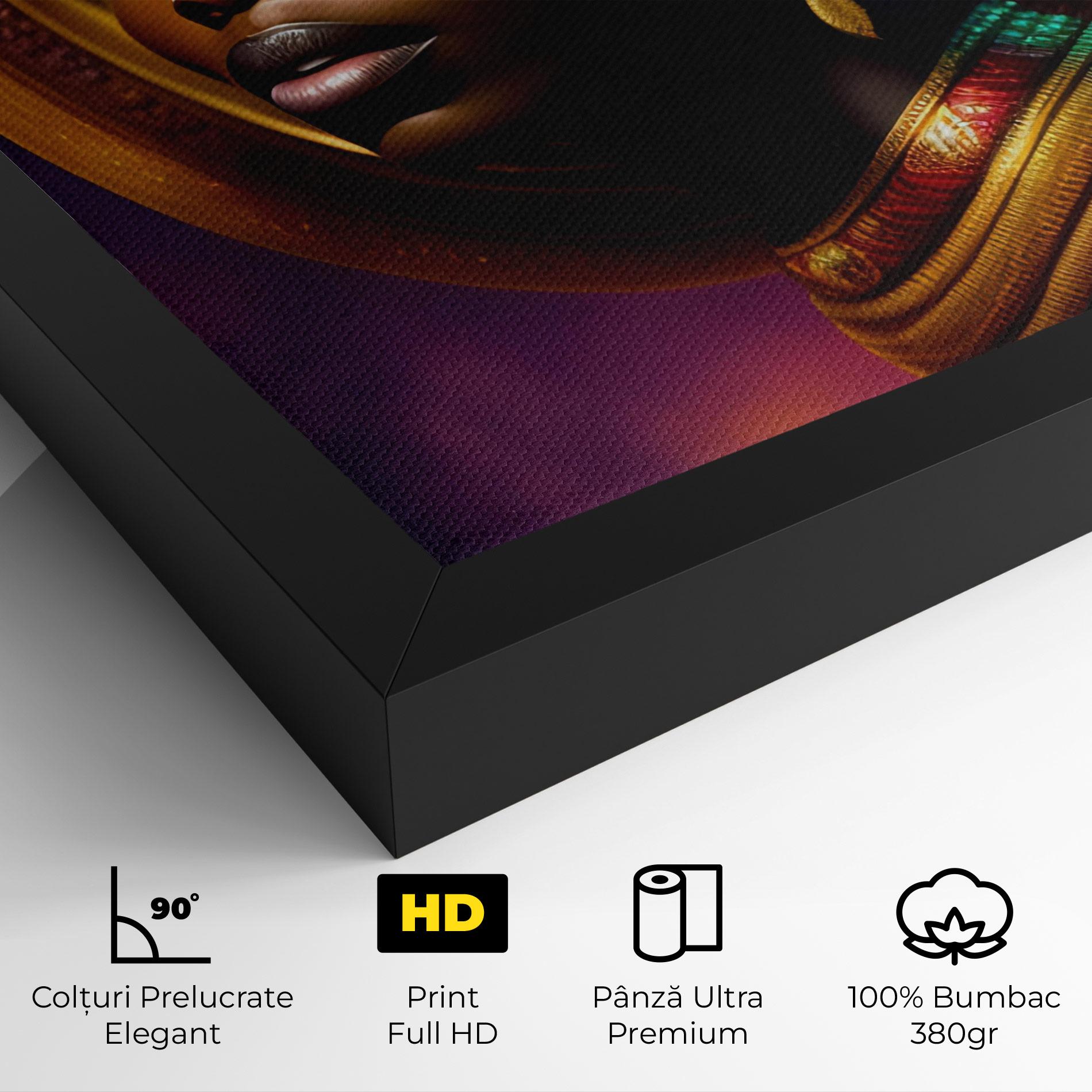 Tablou Canvas Golden Crown Woman mockup 4