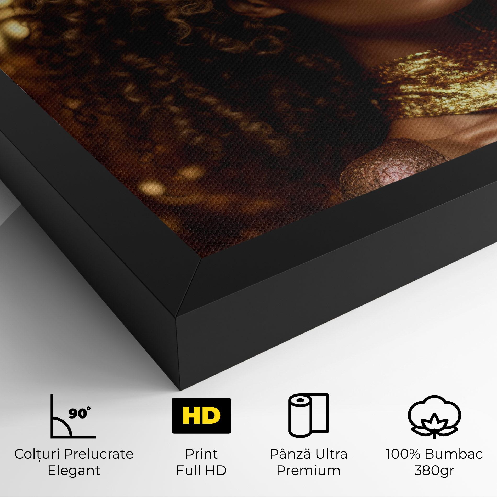 Tablou Canvas Radiant Bronze Goddess mockup 4