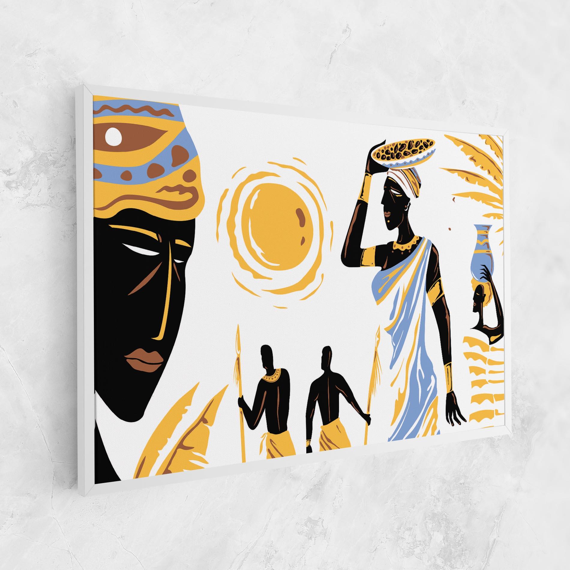 Tablou Canvas African Drawing mockup 1