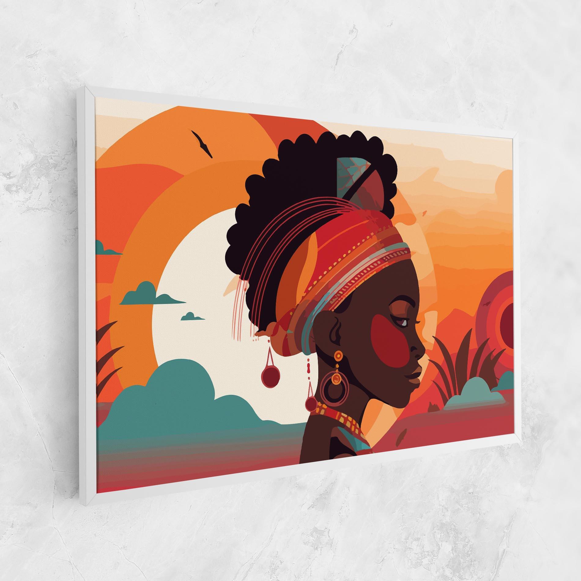 Tablou Canvas African Lady Art mockup 1