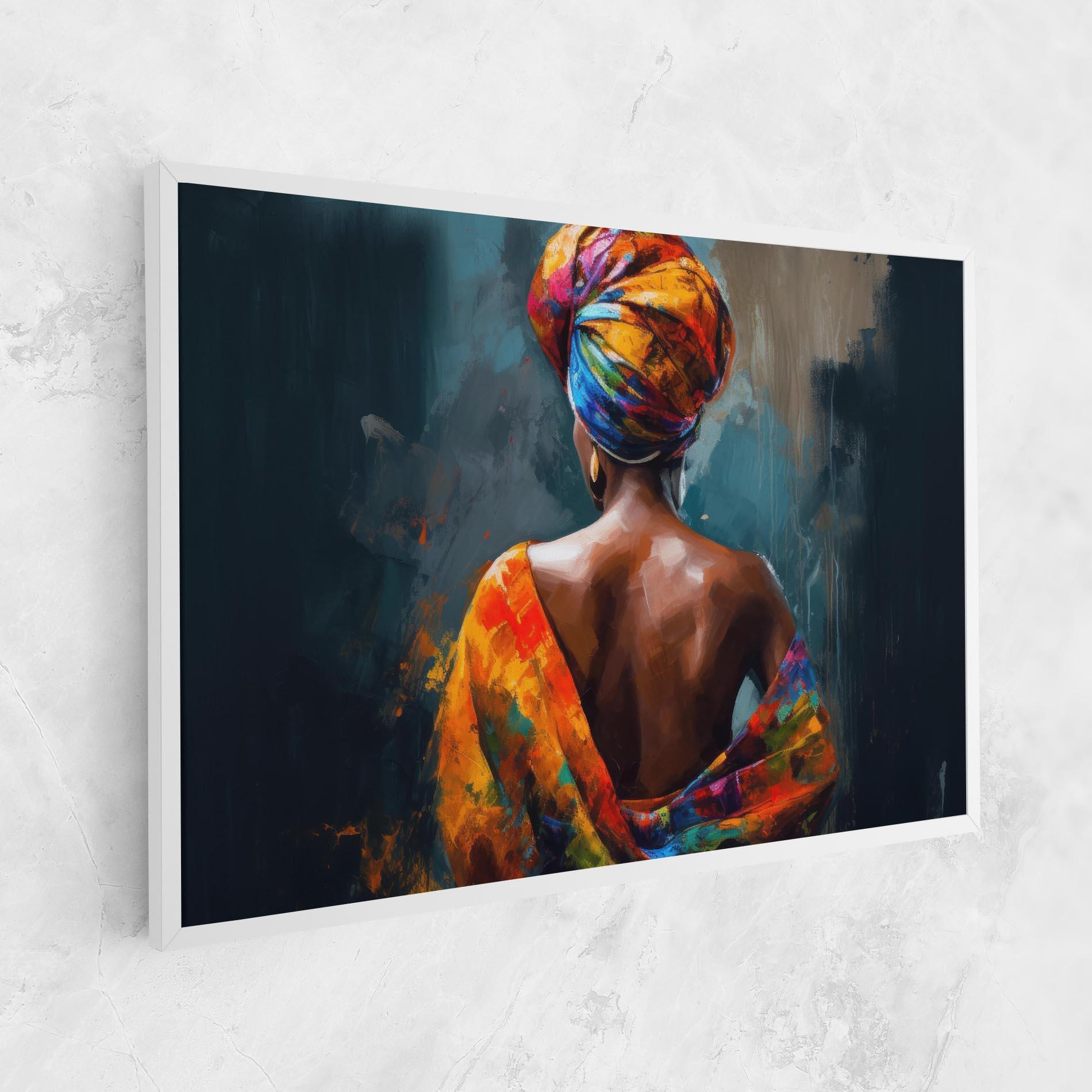 Tablou Canvas Colorful Turban Woman mockup 1