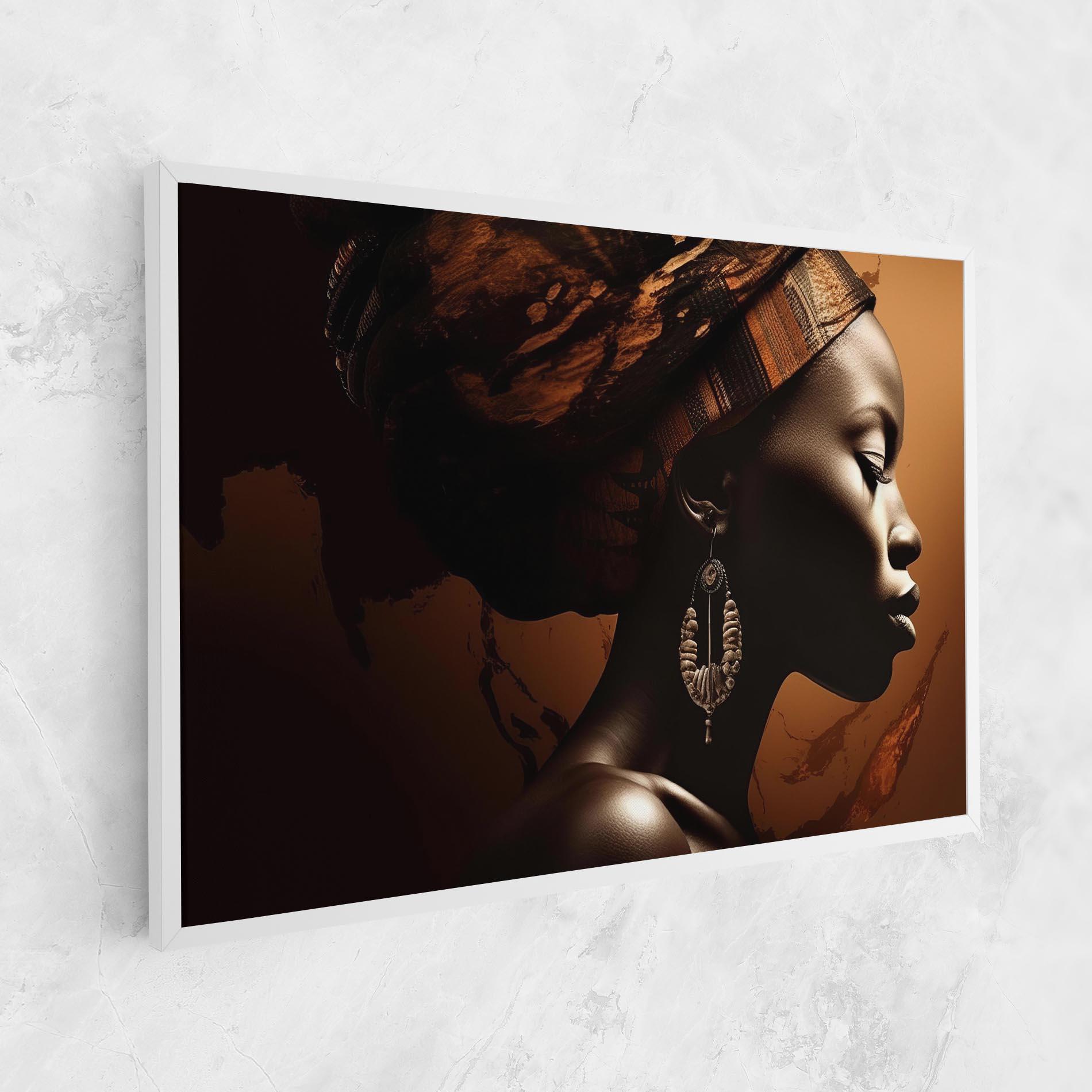 Tablou Canvas Interesting African Earrings mockup 1