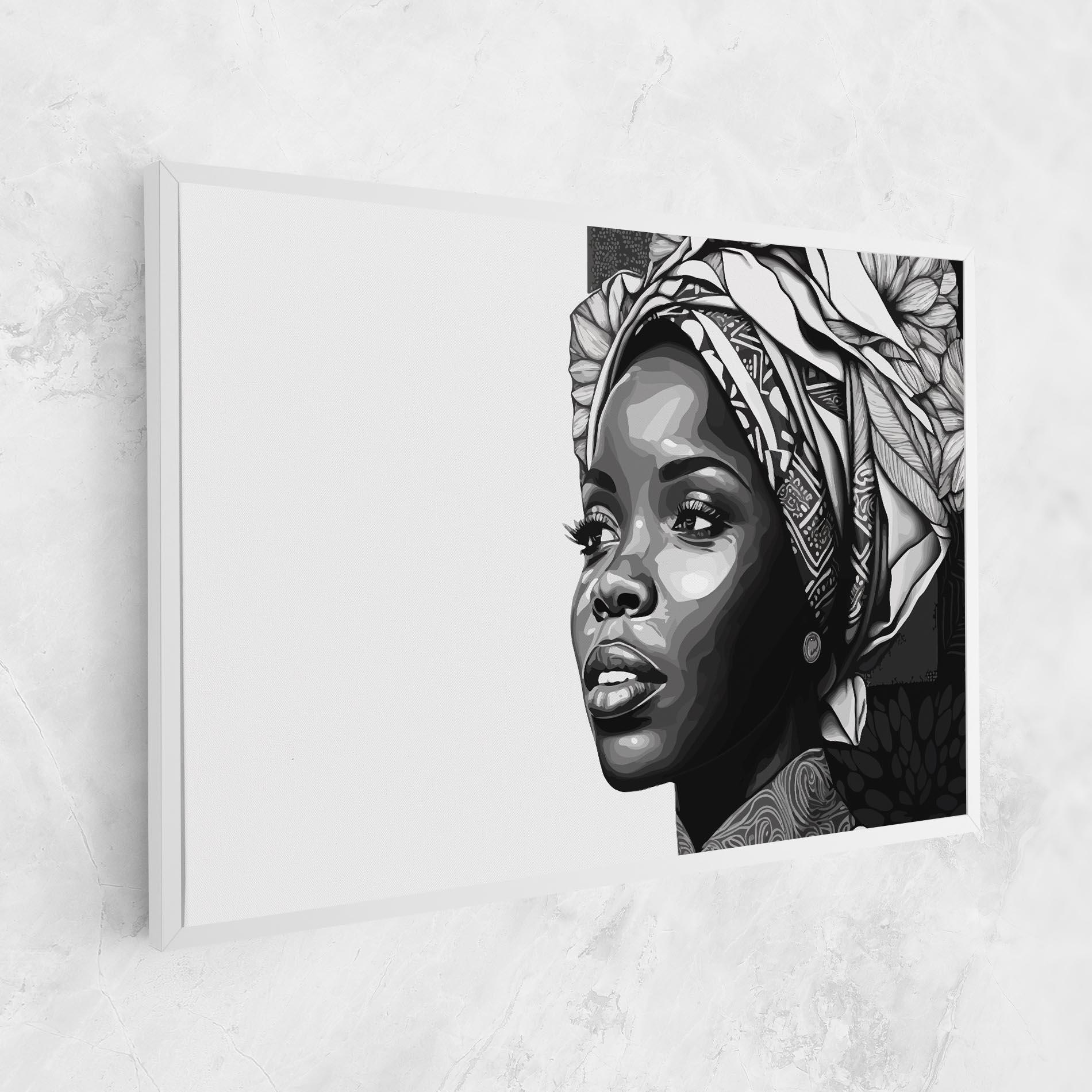 Tablou Canvas Pretty African Woman mockup 1