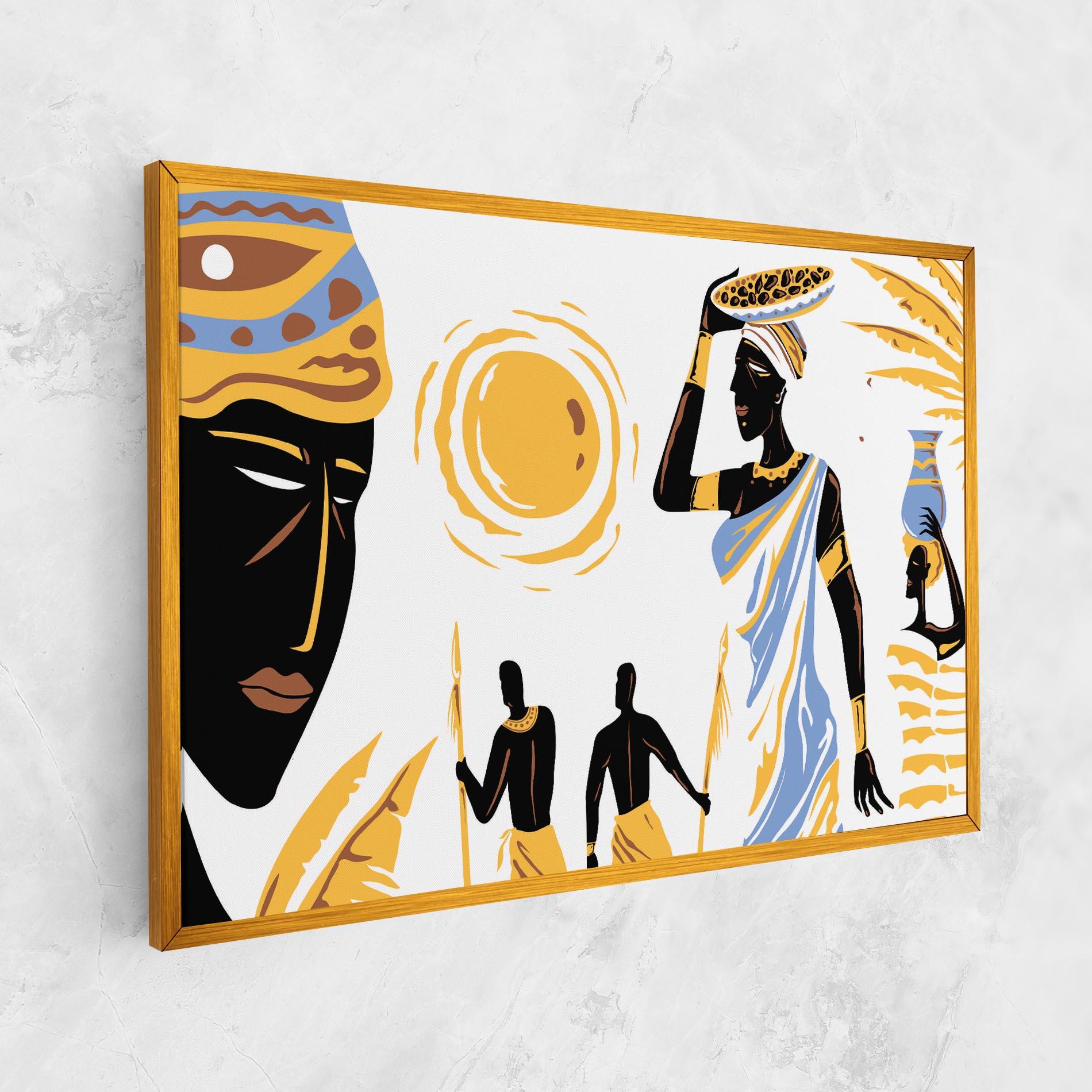 Tablou Canvas African Drawing mockup 1