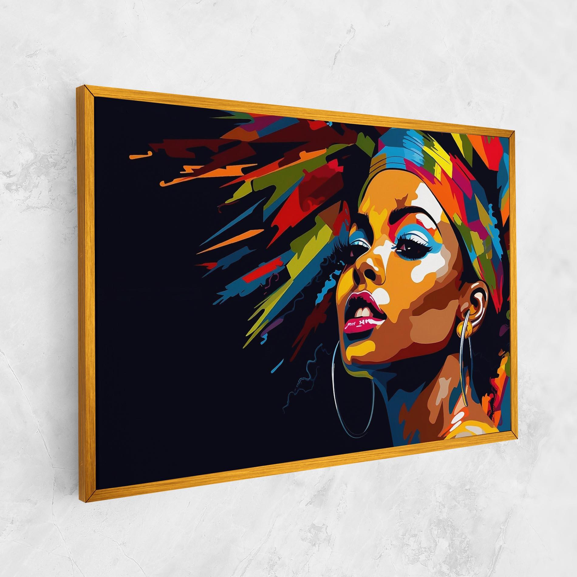 Tablou Canvas African Woman Portrait mockup 1
