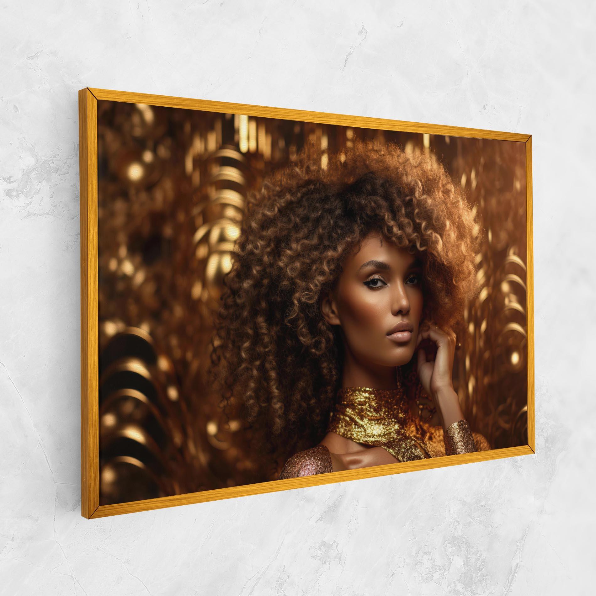Tablou Canvas Radiant Bronze Goddess mockup 1