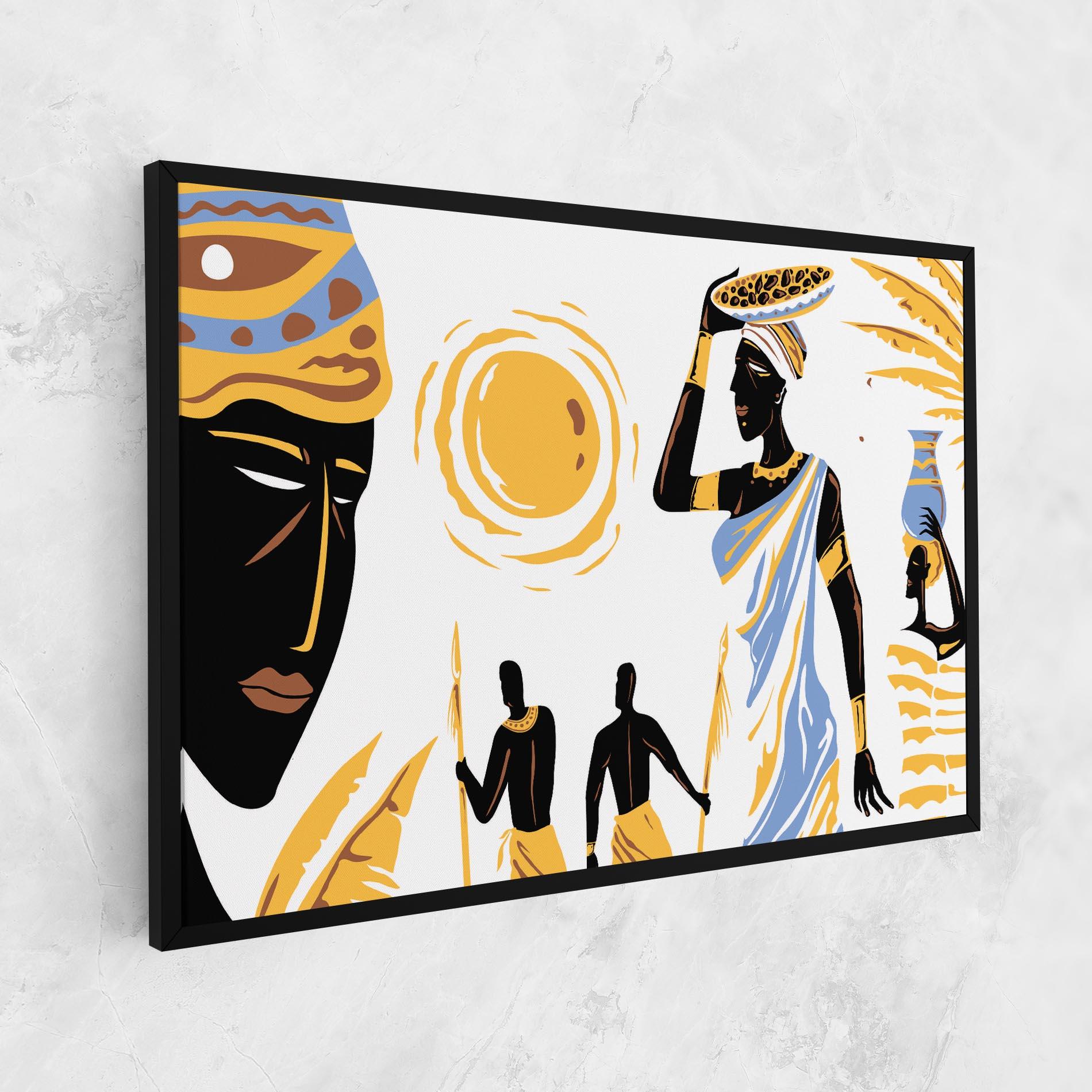 Tablou Canvas African Drawing mockup 1