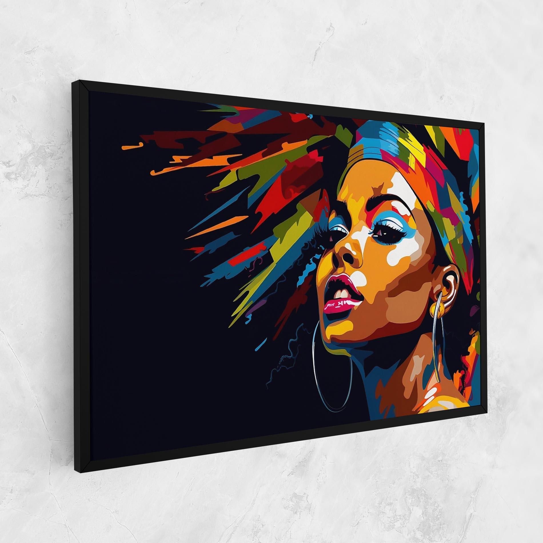 Tablou Canvas African Woman Portrait mockup 1