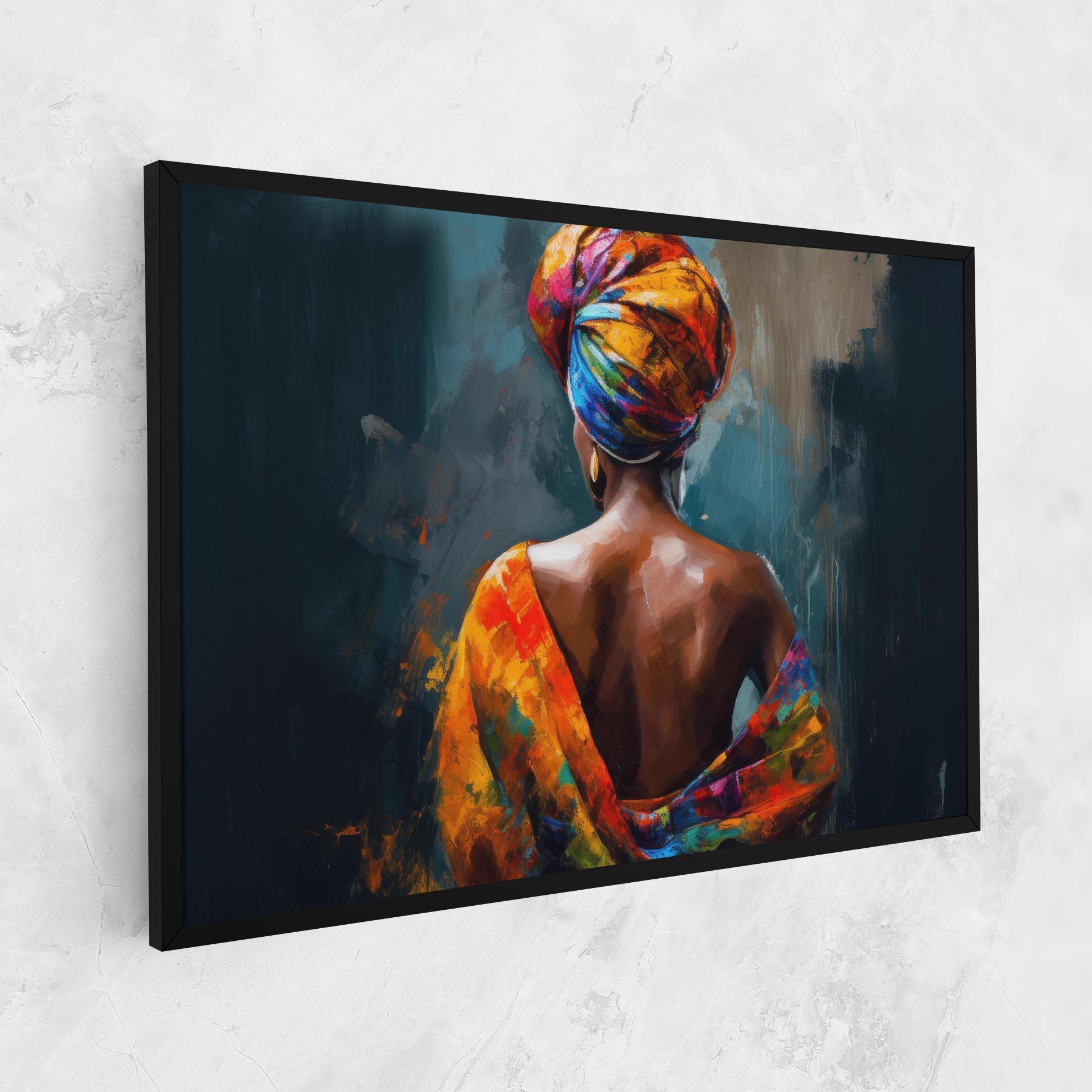 Tablou Canvas Colorful Turban Woman mockup 1