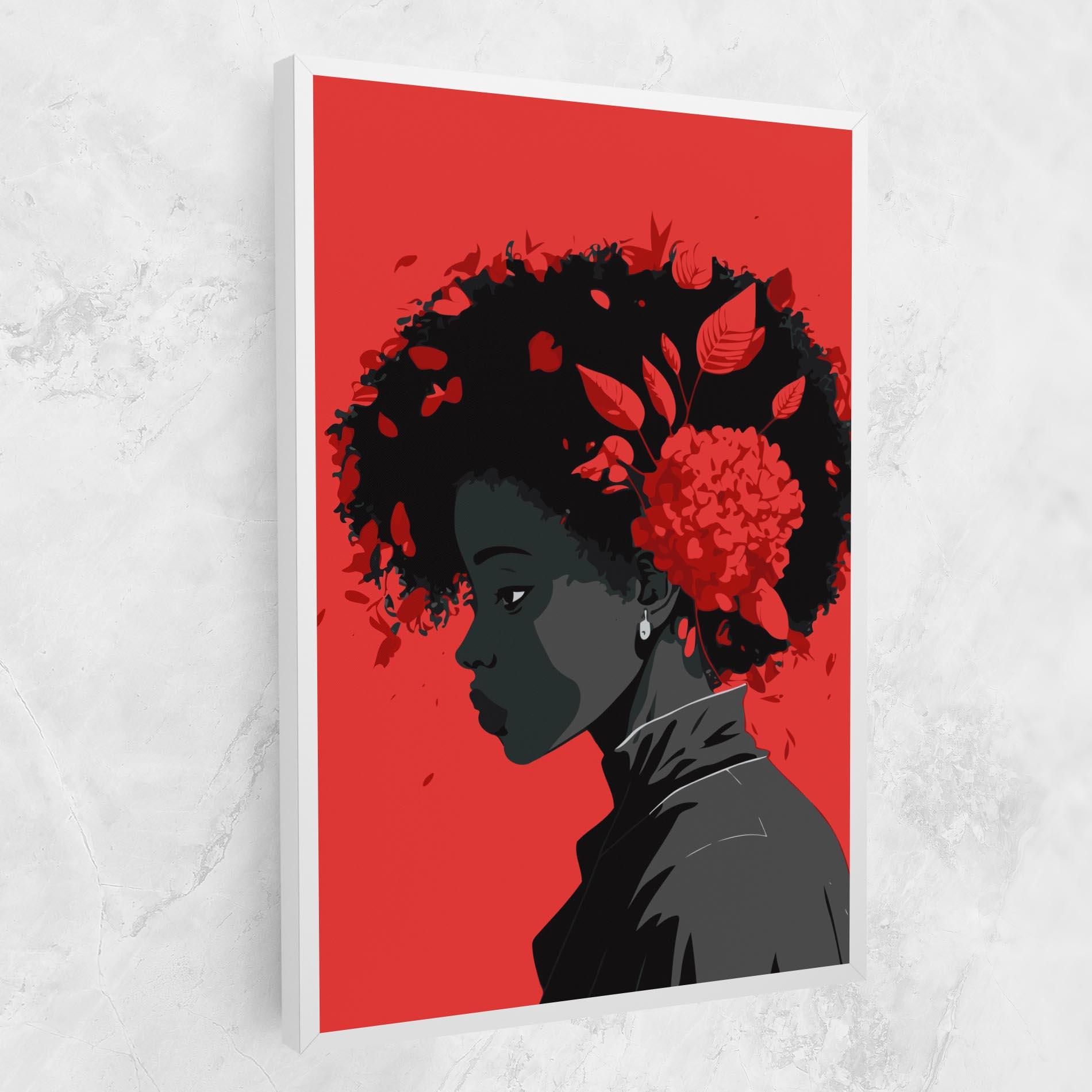 Tablou Canvas African Red Flower mockup 1