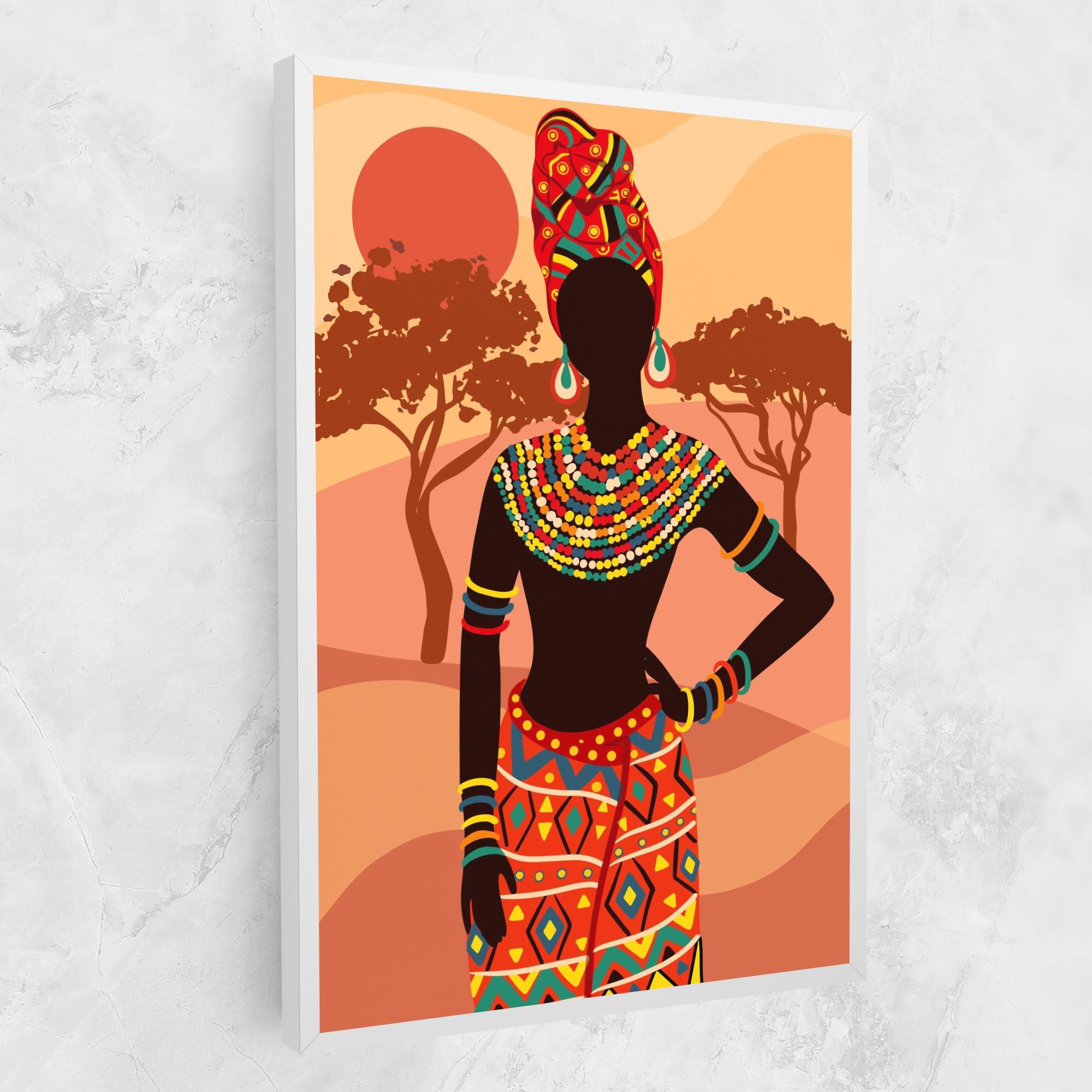 Tablou Canvas Ethnic African Color mockup 1