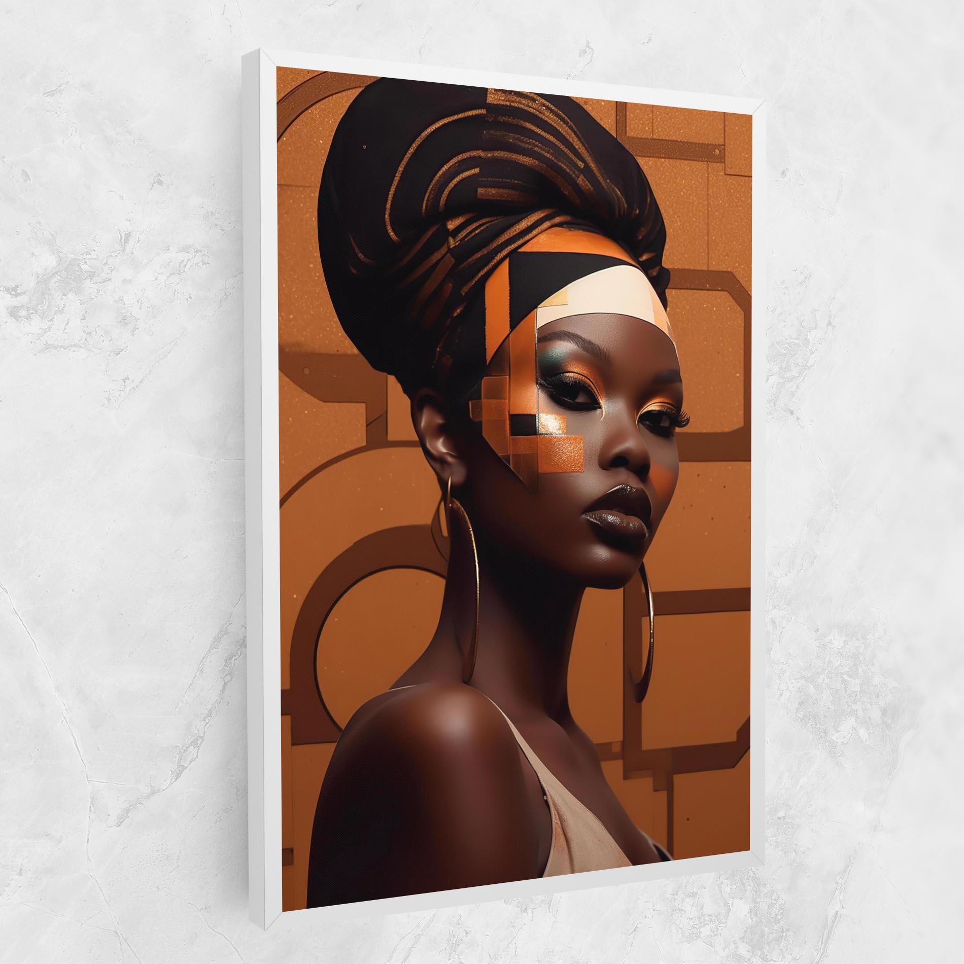 Tablou Canvas Interesting African Makeup mockup 1