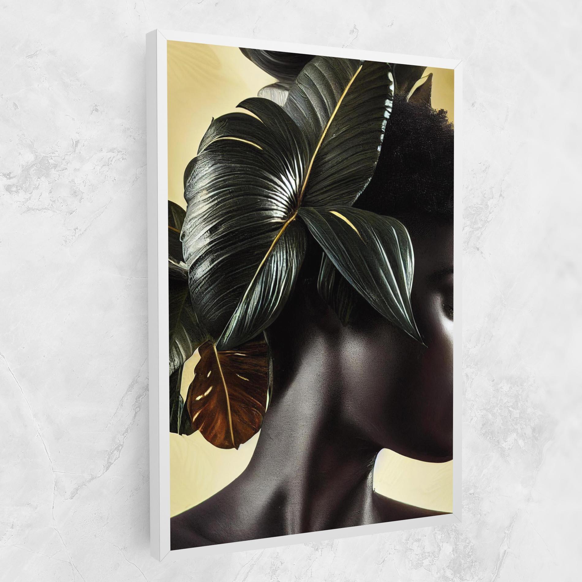 Tablou Canvas Leaf Woman mockup 1