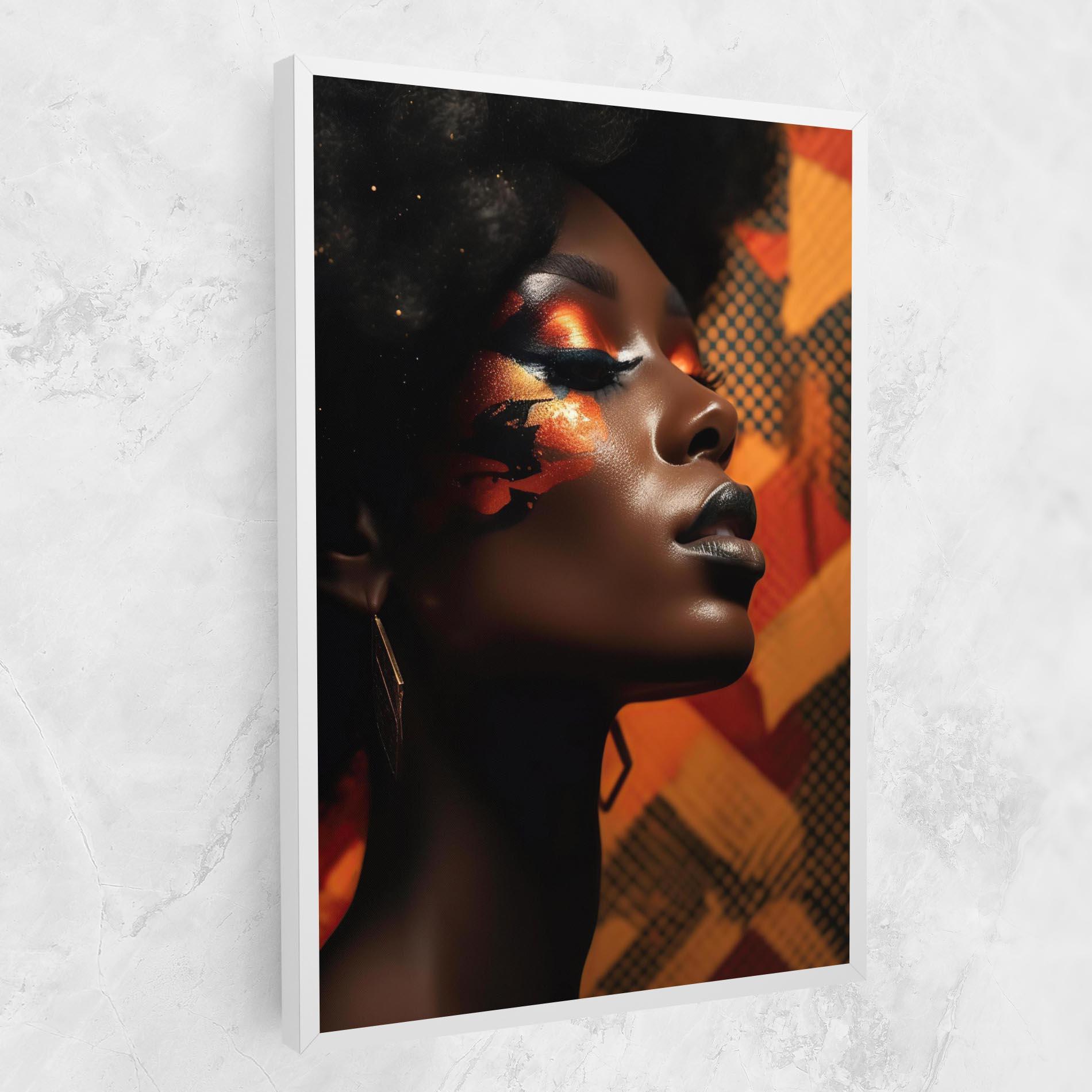 Tablou Canvas Orange Makeup Woman mockup 1