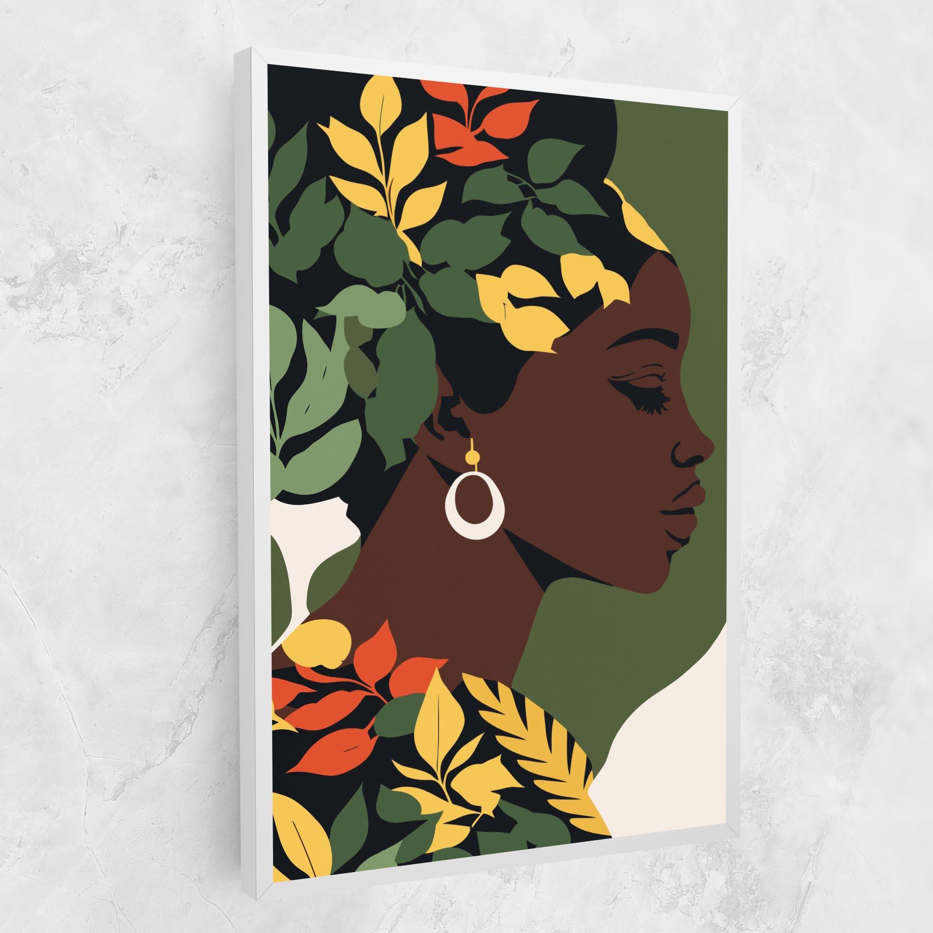 Tablou Canvas Yellow Leaf Africa mockup 1