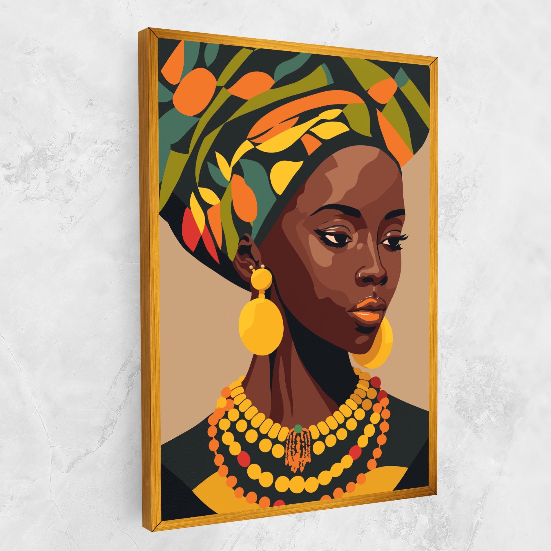 African Earrings mockup 1