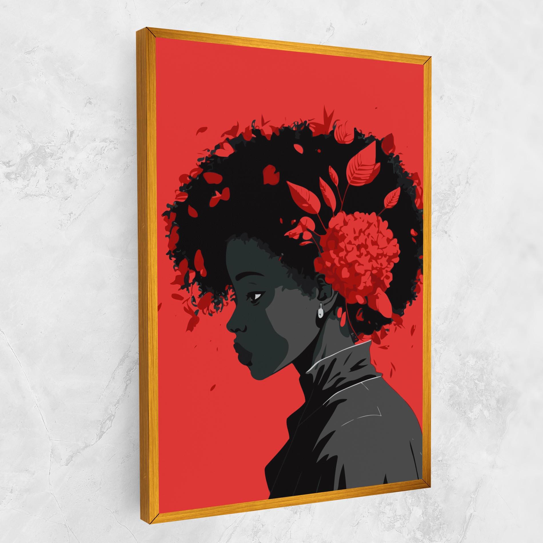 Tablou Canvas African Red Flower mockup 1