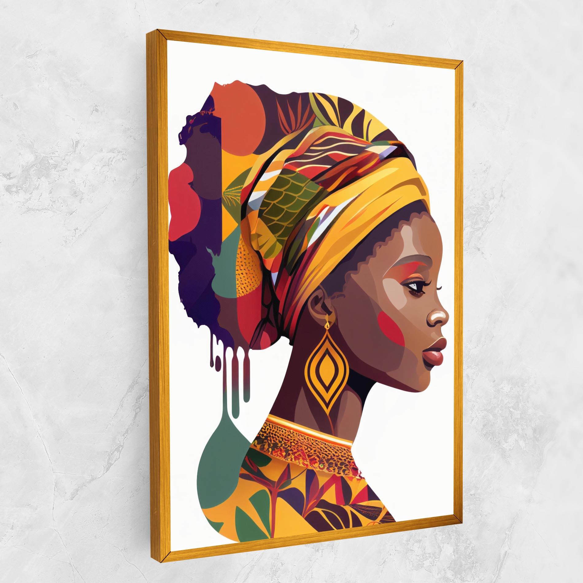 Tablou Canvas Colorful African mockup 1