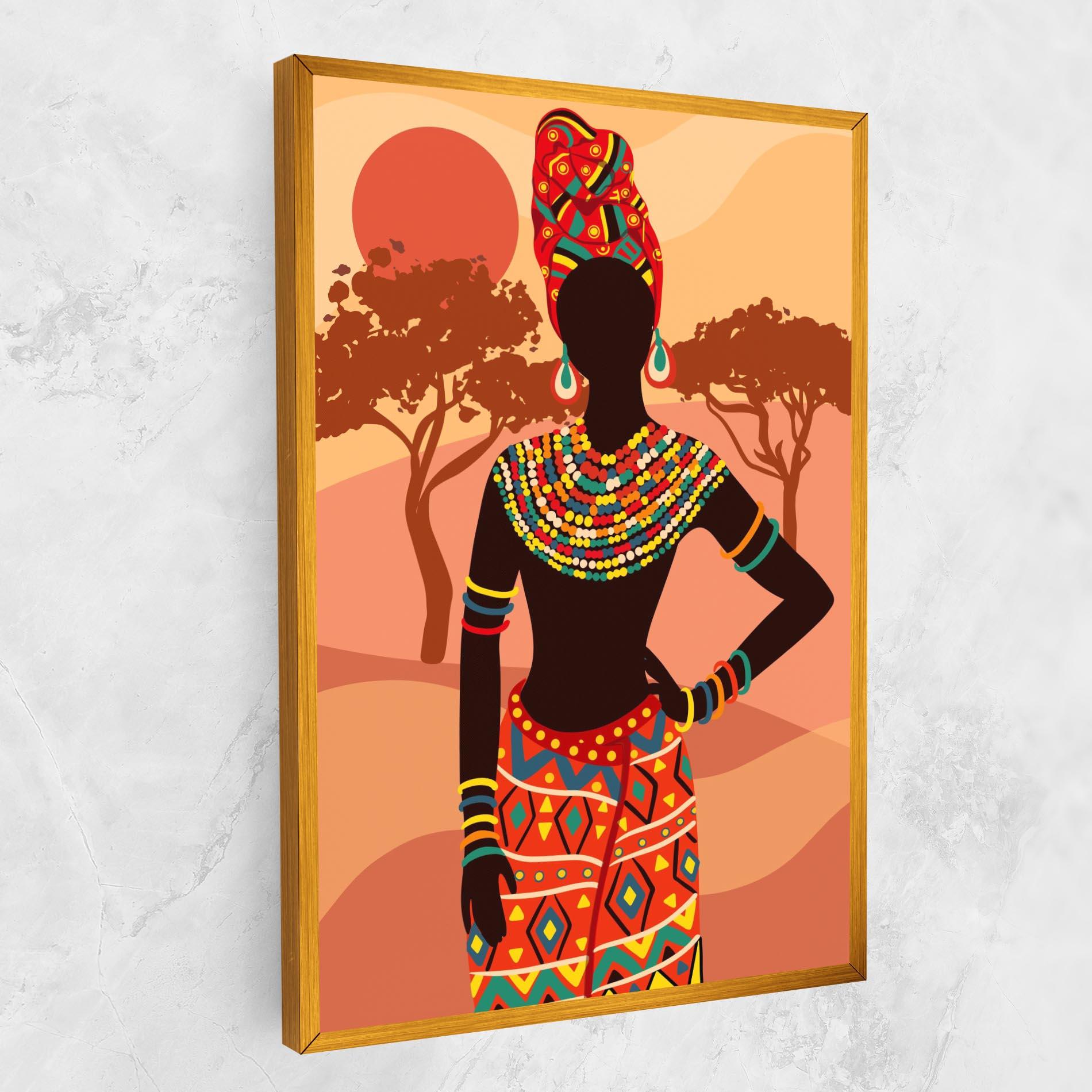 Tablou Canvas Ethnic African Color mockup 1