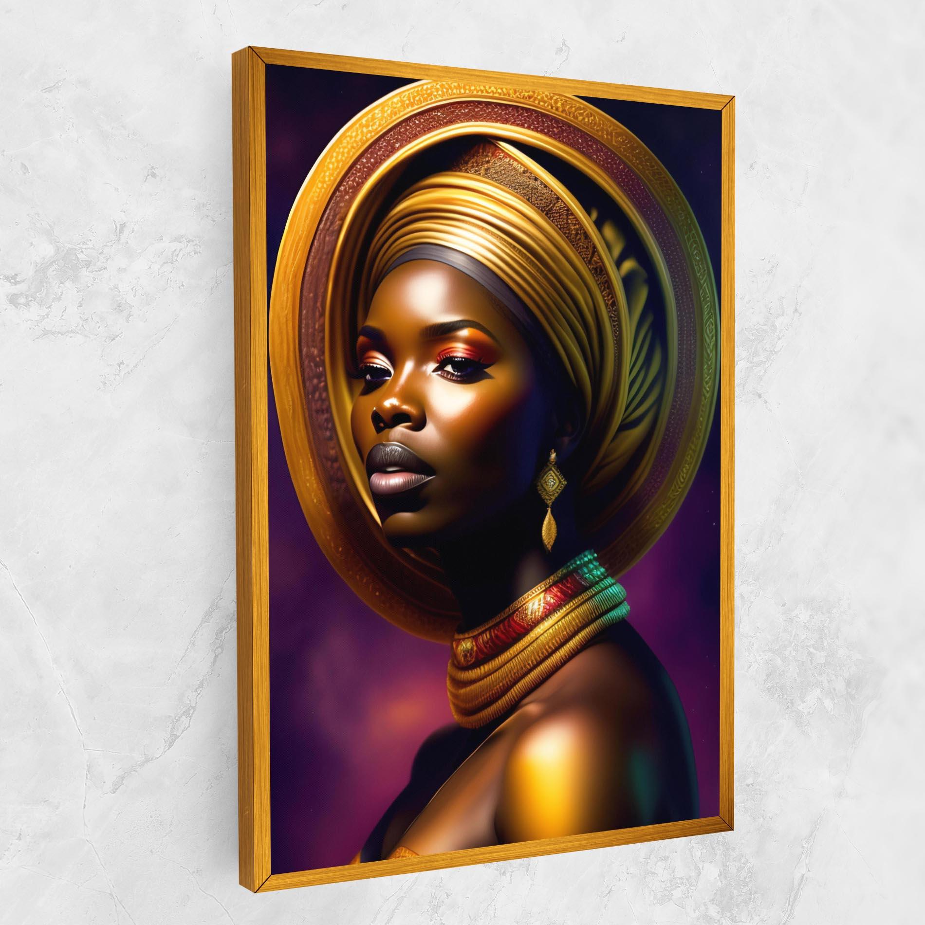 Tablou Canvas Golden Crown Woman mockup 1