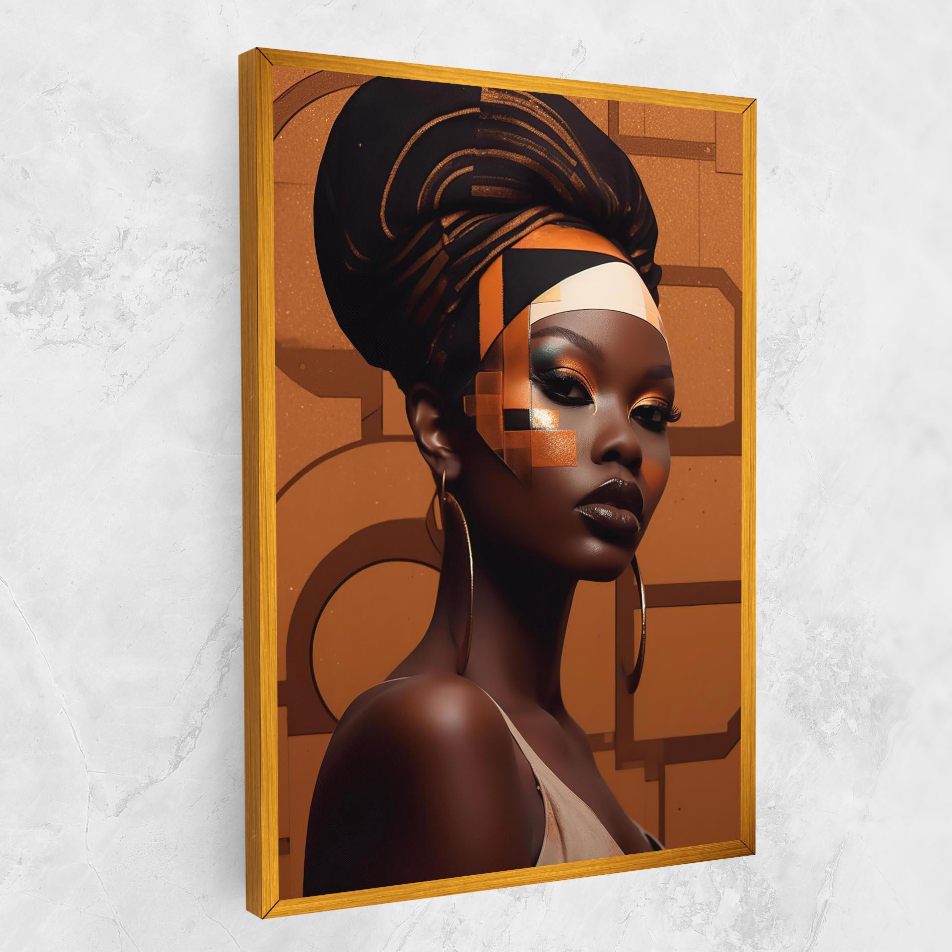 Tablou Canvas Interesting African Makeup mockup 1