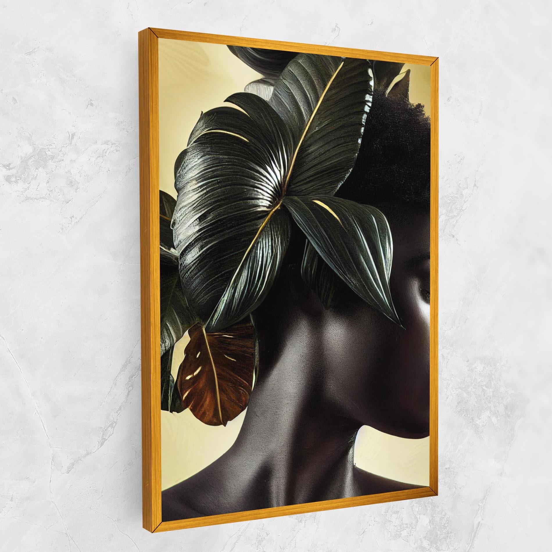 Tablou Canvas Leaf Woman mockup 1