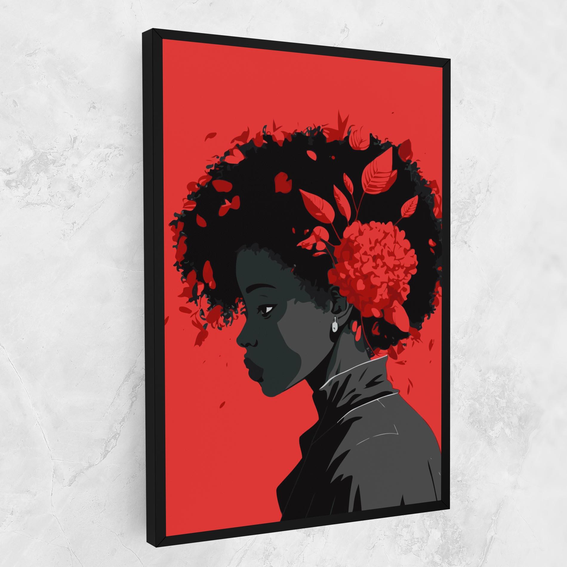 Tablou Canvas African Red Flower mockup 1