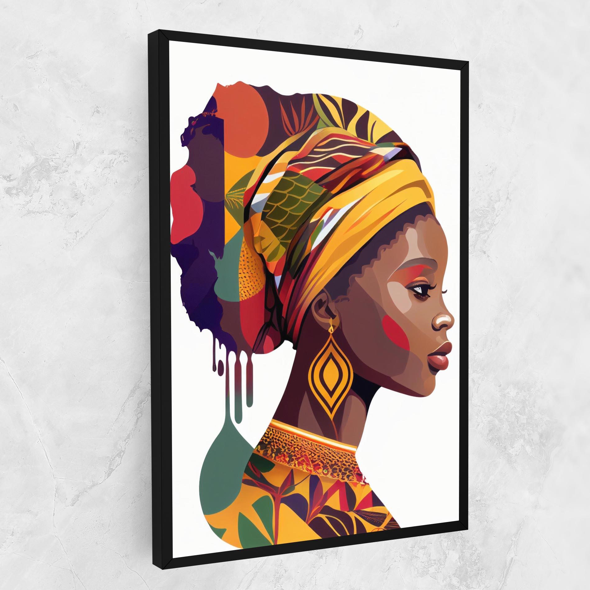 Tablou Canvas Colorful African mockup 1