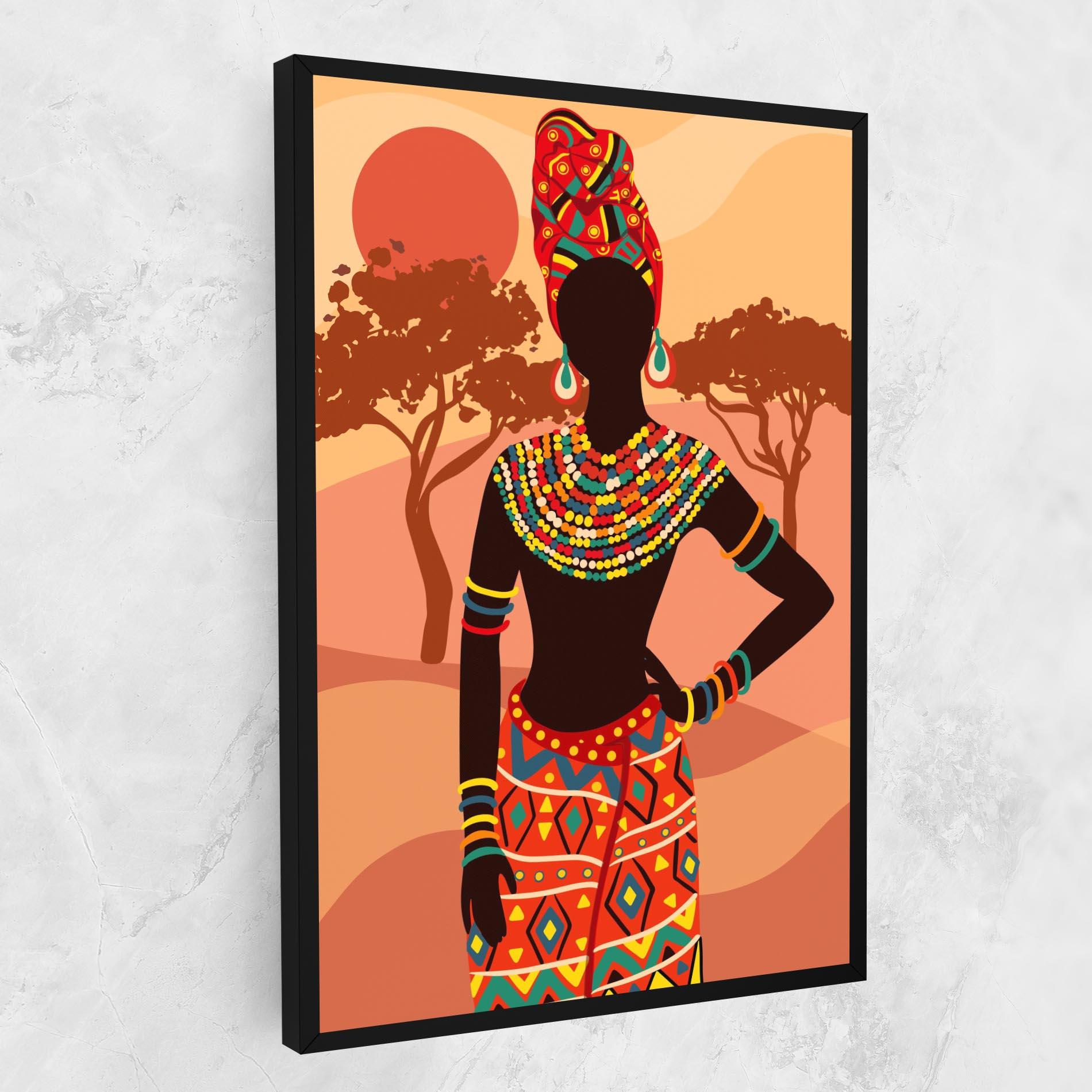 Tablou Canvas Ethnic African Color mockup 1