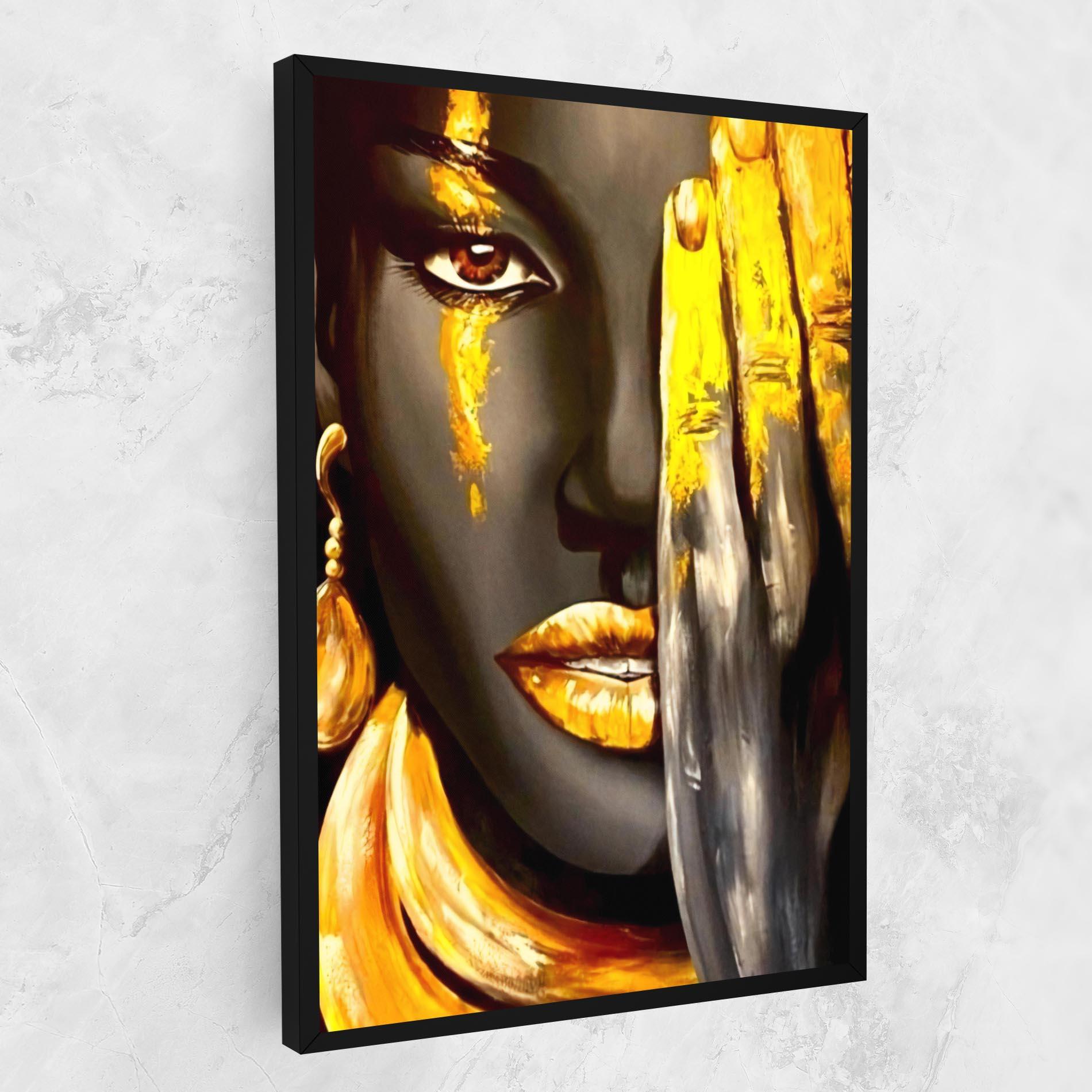 Tablou Canvas Golden African Women mockup 1