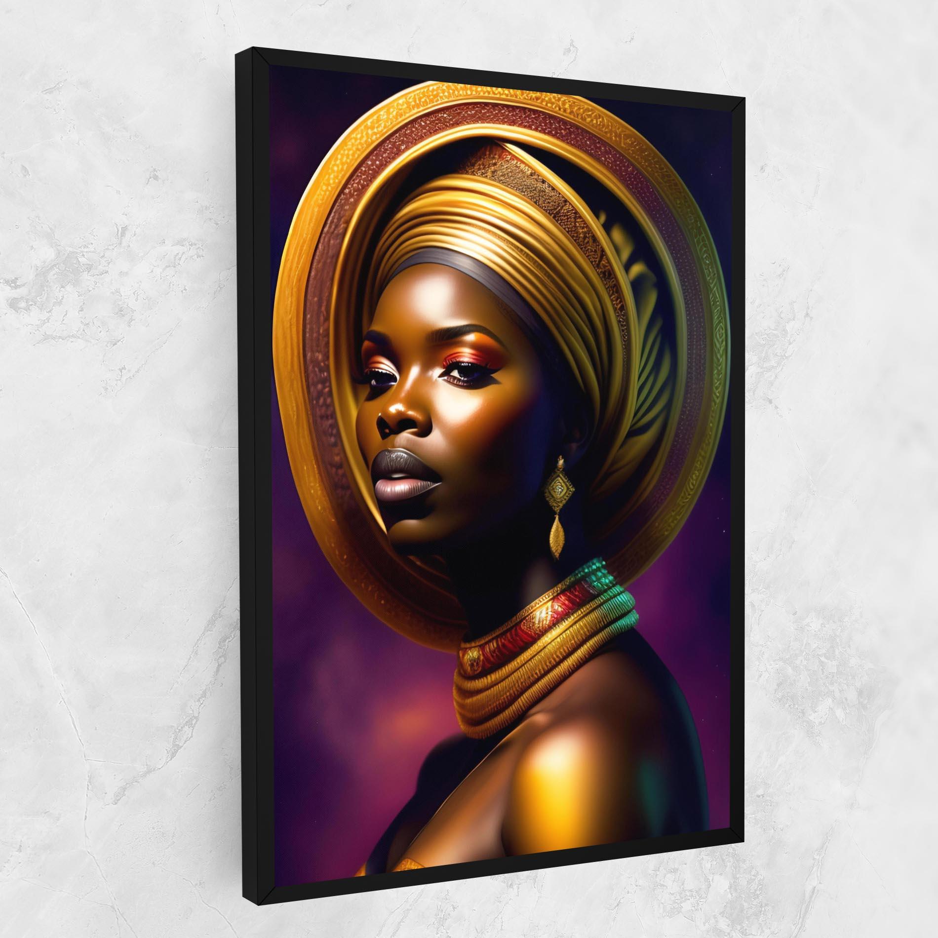 Tablou Canvas Golden Crown Woman mockup 1