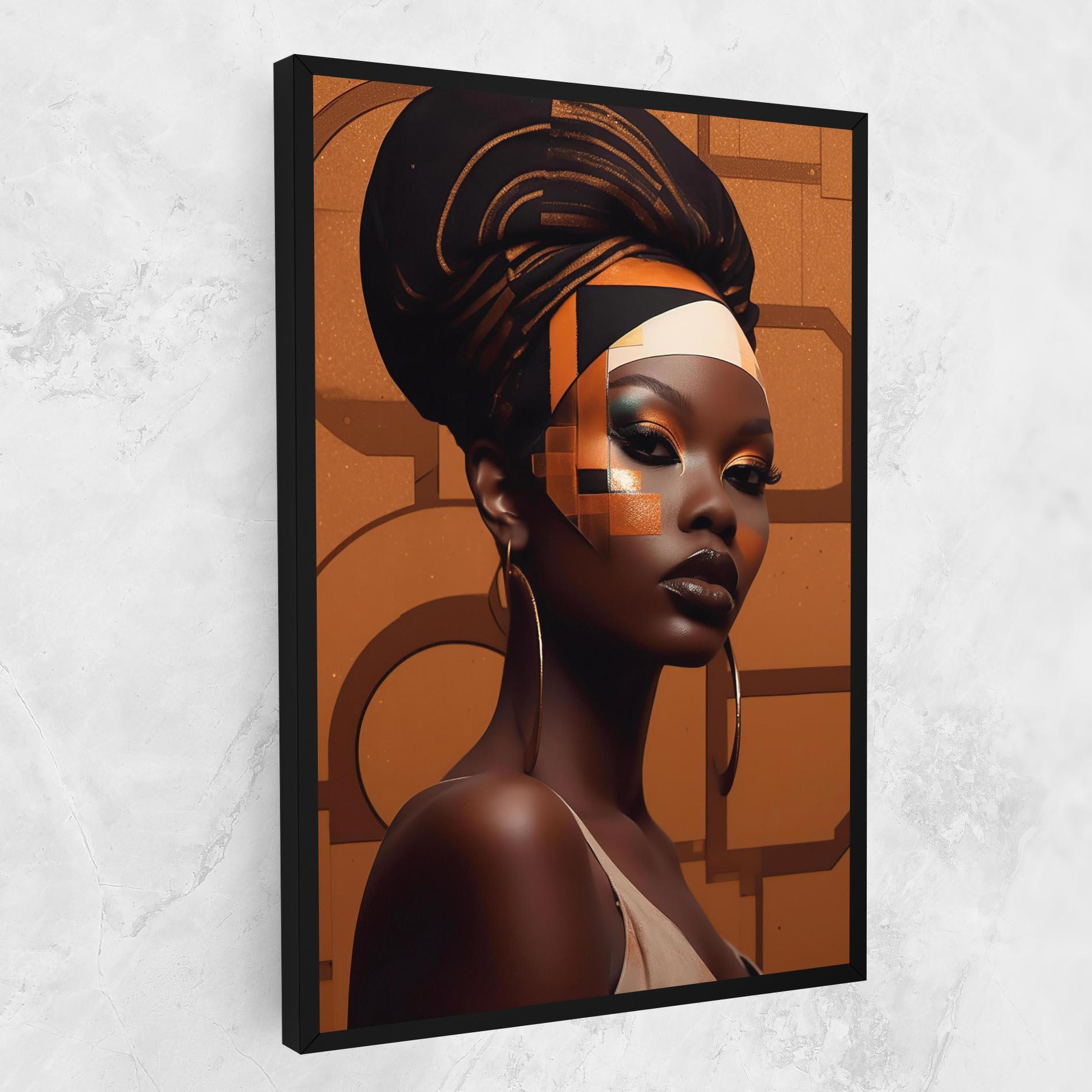 Tablou Canvas Interesting African Makeup mockup 1