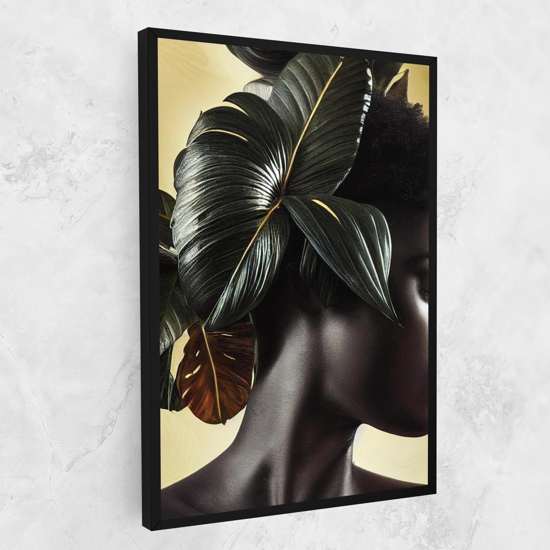 Tablou Canvas Leaf Woman mockup 1