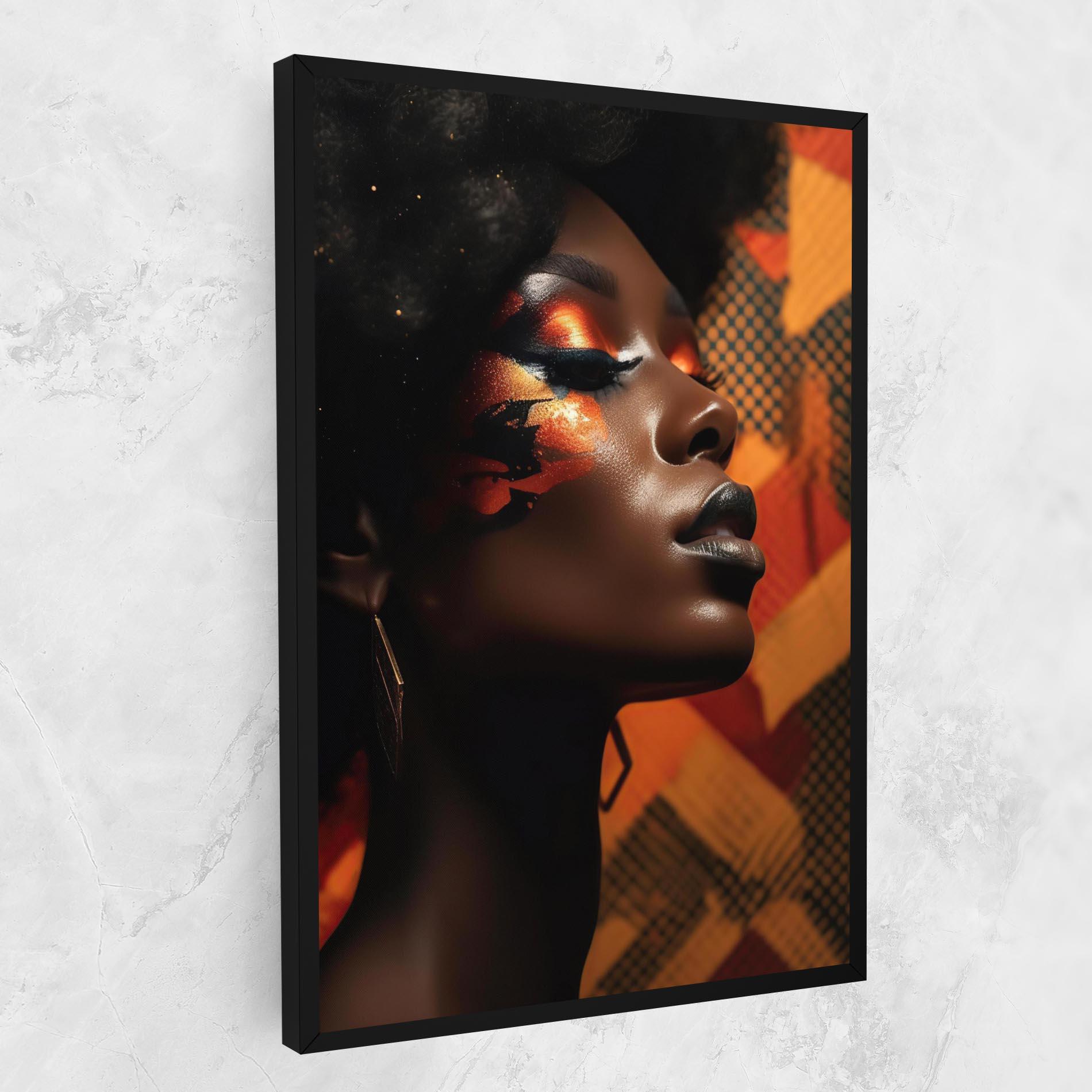 Tablou Canvas Orange Makeup Woman mockup 1