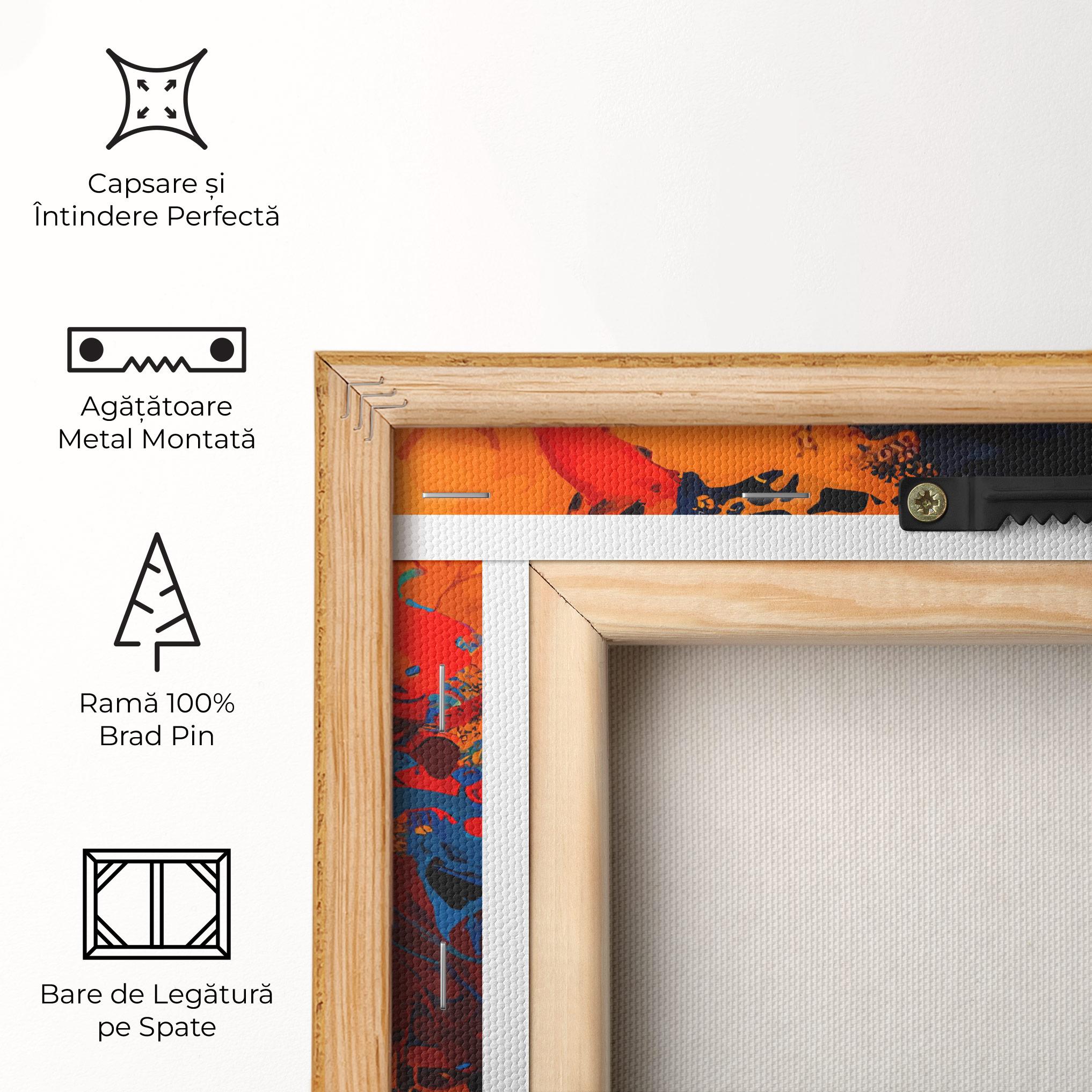 Tablou Canvas Africat Yellow Hair mockup 5