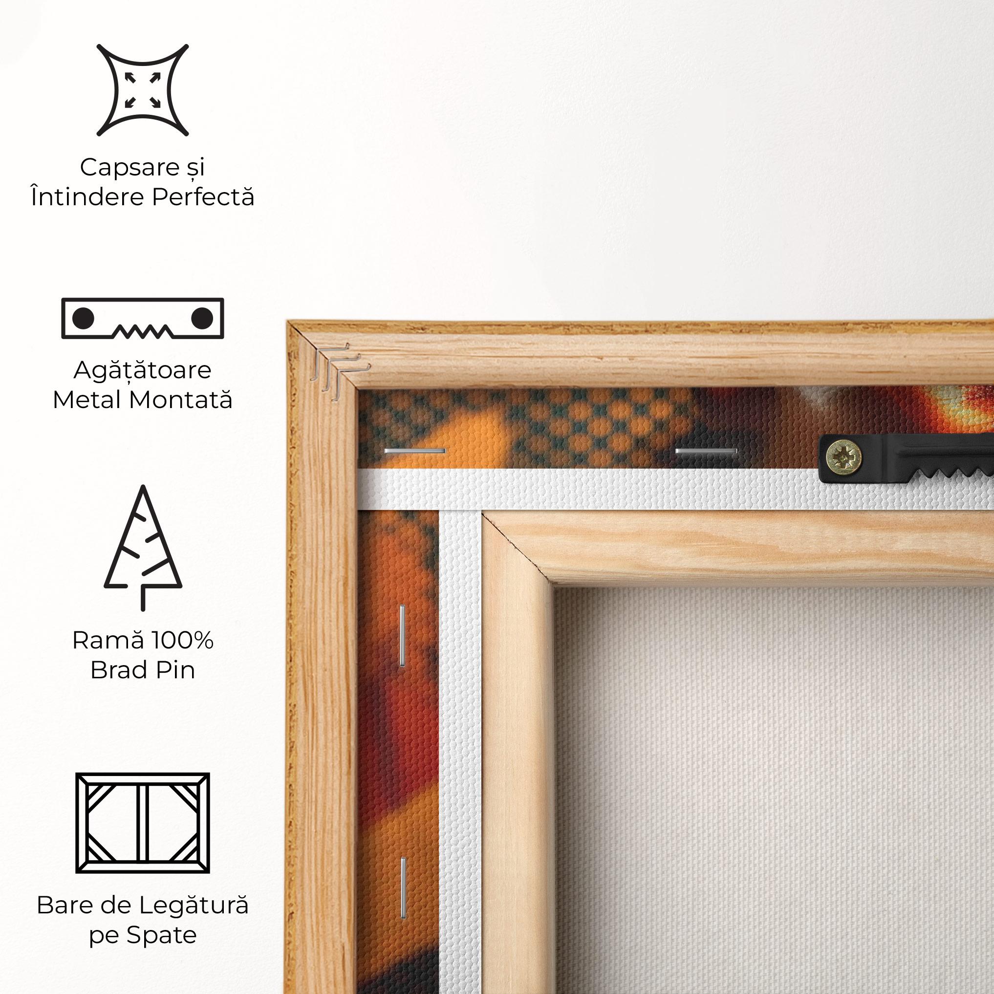 Tablou Canvas Orange Makeup Woman mockup 5