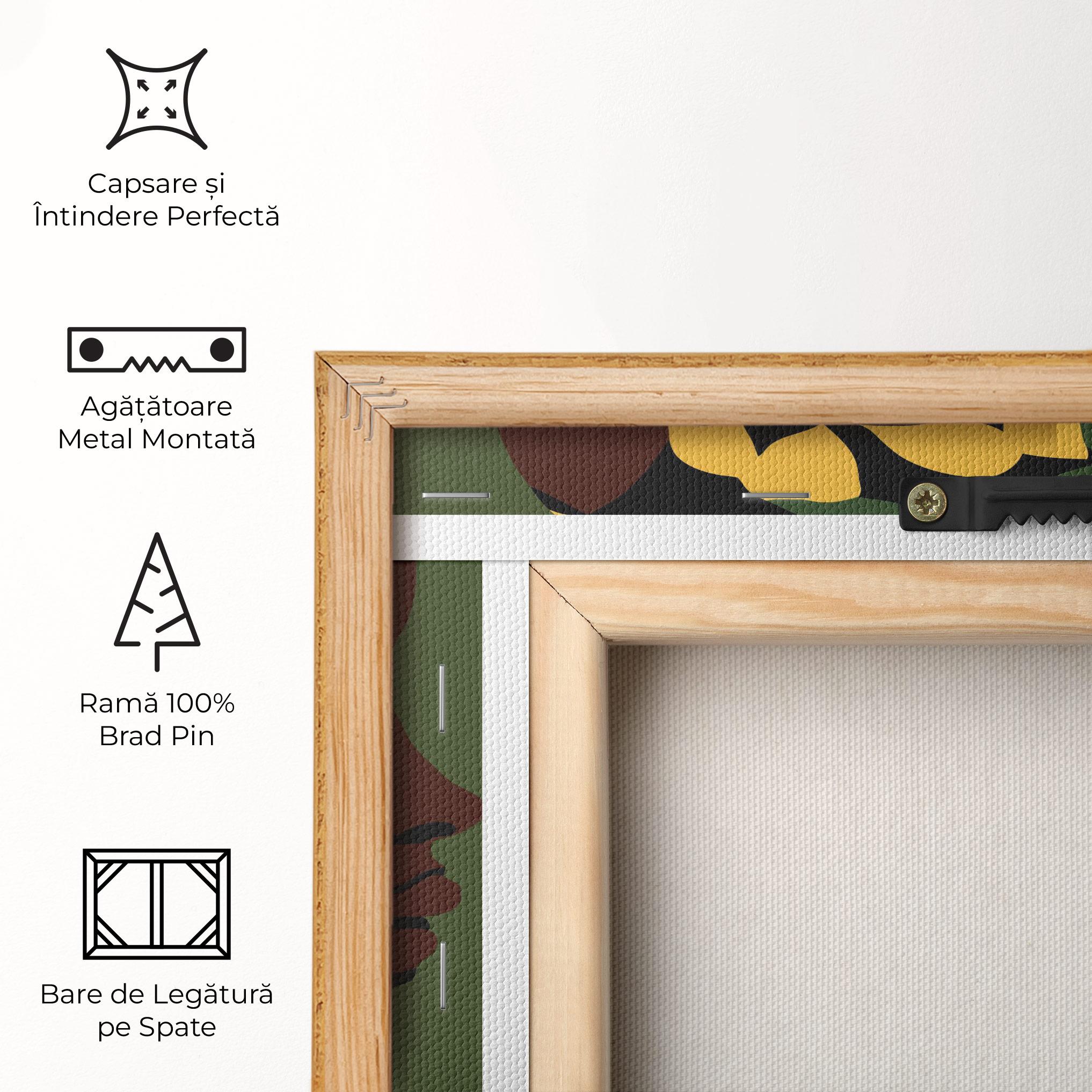 Tablou Canvas Yellow Leaf Africa mockup 5